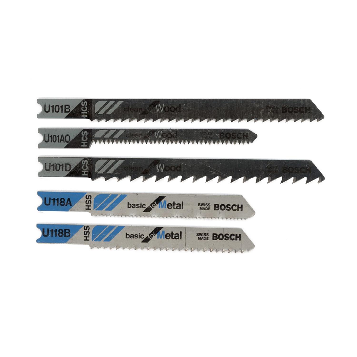 5pc Assort. U-shank Jig Saw Blade Set Wood/Metal