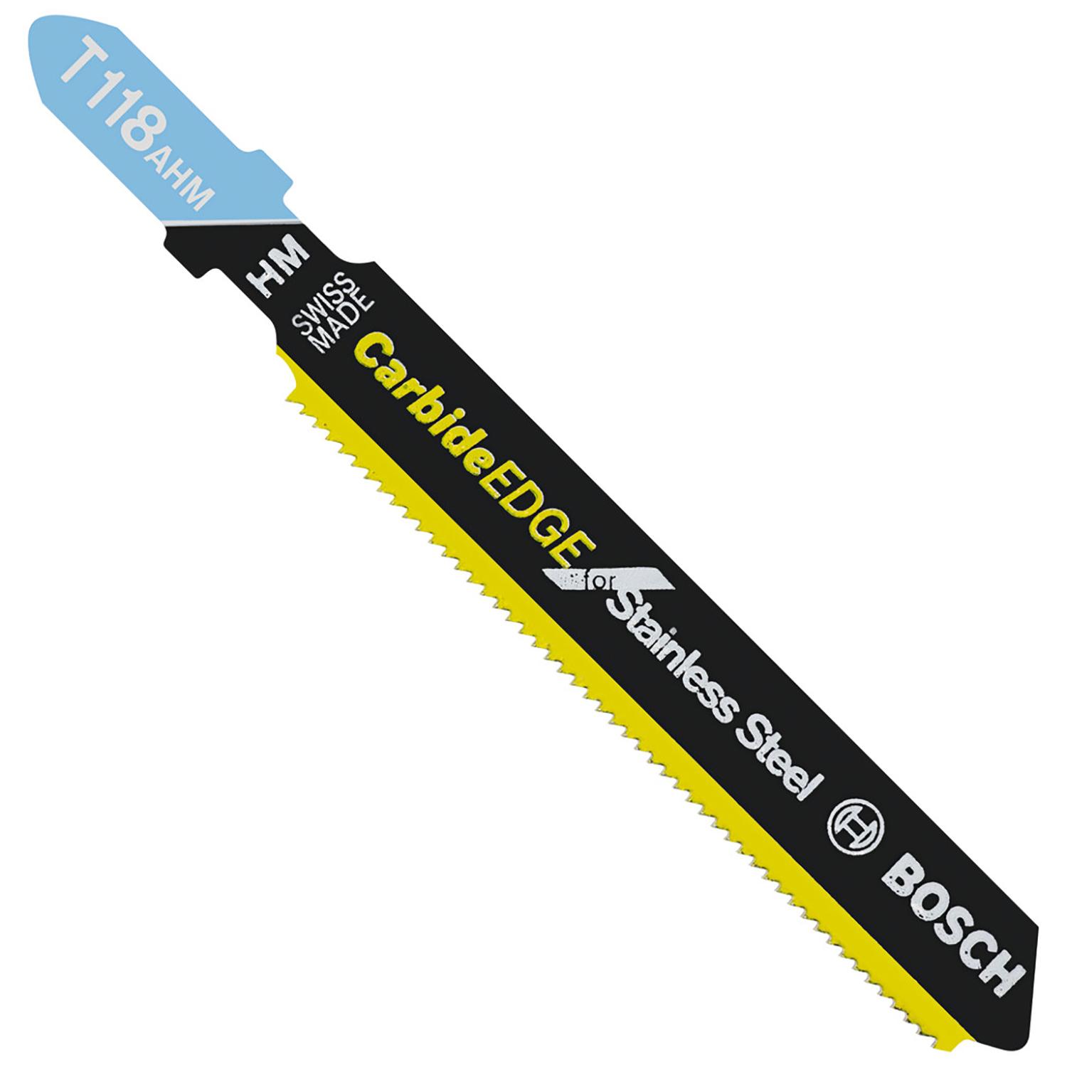 3-1/4"24 TPI Car. Edge SS T-Shank Jig Saw Blade