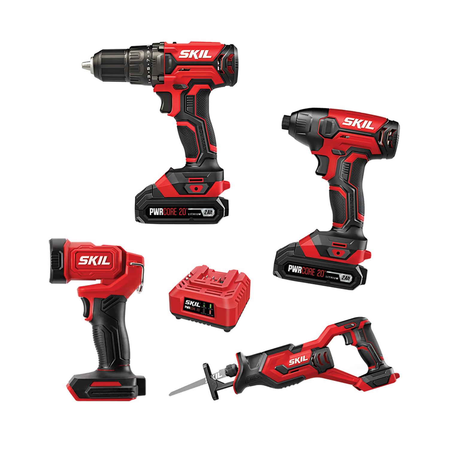 SKIL PWR Core 20 20V 4-Tool Combo Kit