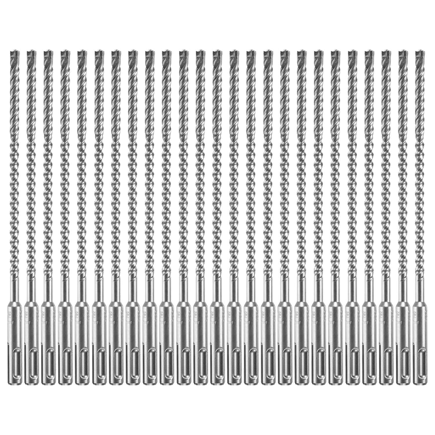 25 Piece 1/4" x 6" x 8-1/2" SDS-plus Bulldog Xtreme Carbide