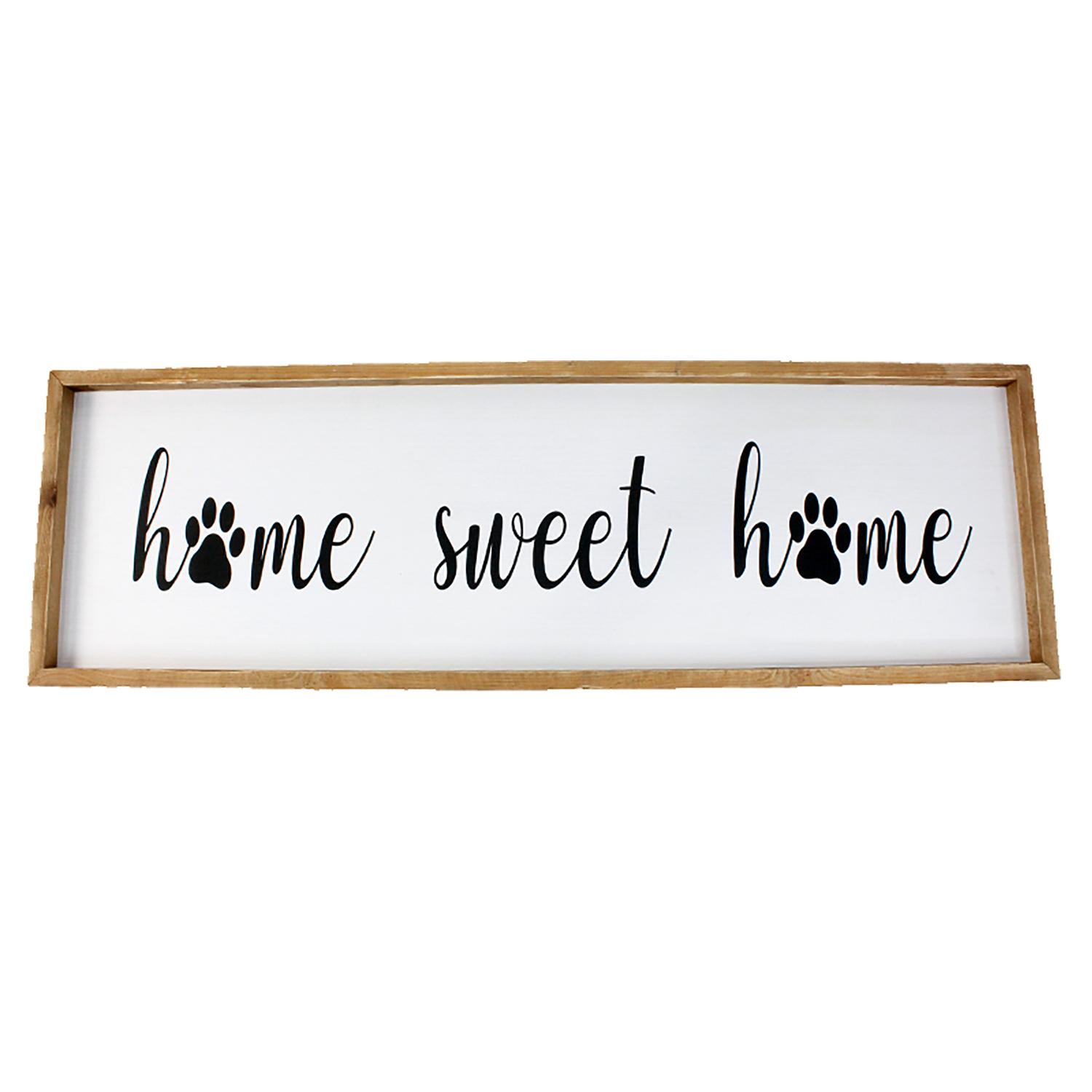 10" x 31.5" Home Sweet Home Pet Plaque
