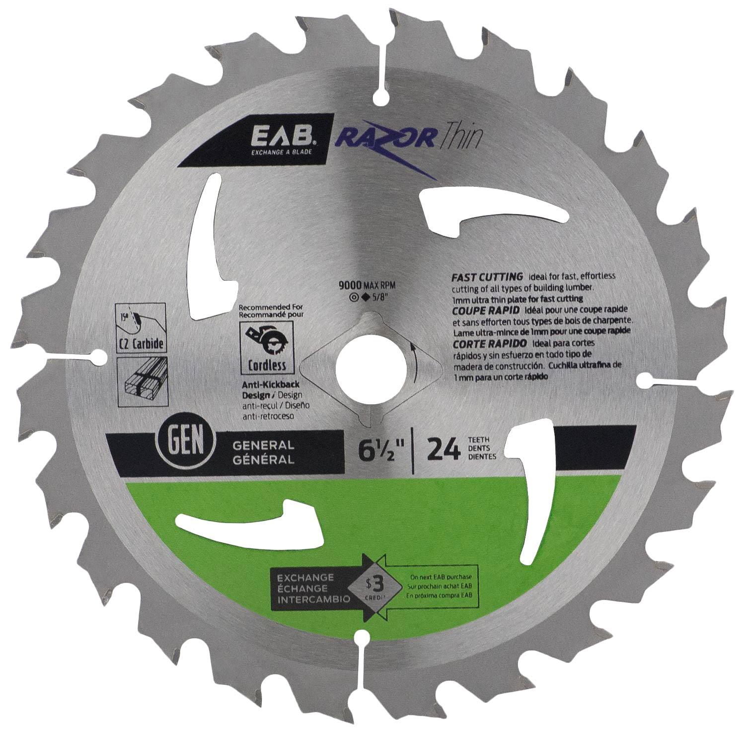 Razor Thin 6 1/2"X24T Saw Blade