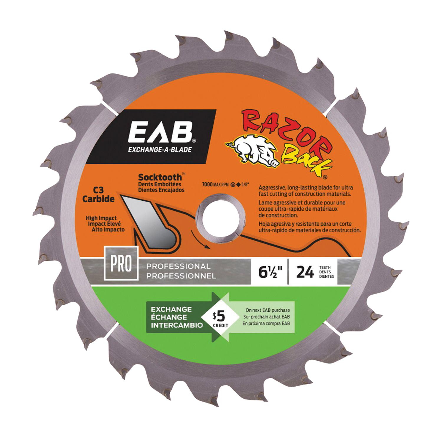 Razorback 6 1/2"X24T Saw Blade