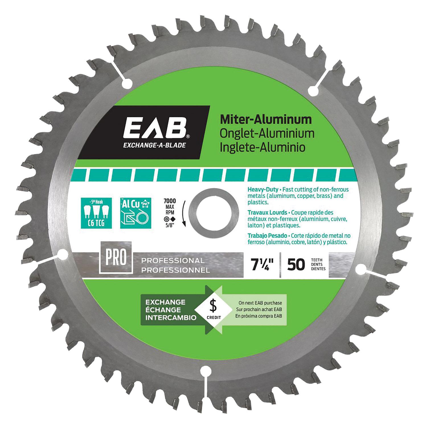 Aluminum 7 1/4"X50T Saw Blade