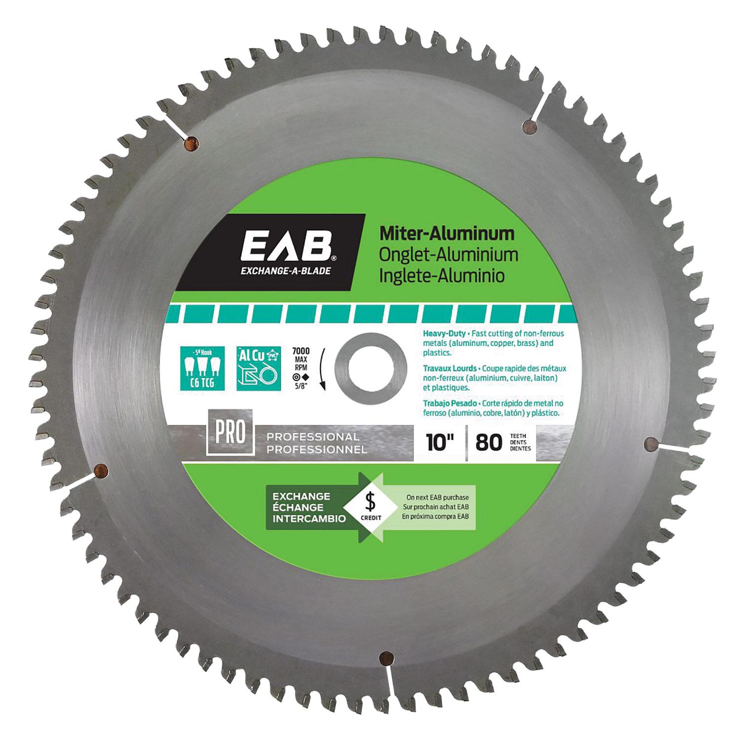 Aluminum Mitre 10"X80T Saw Blade