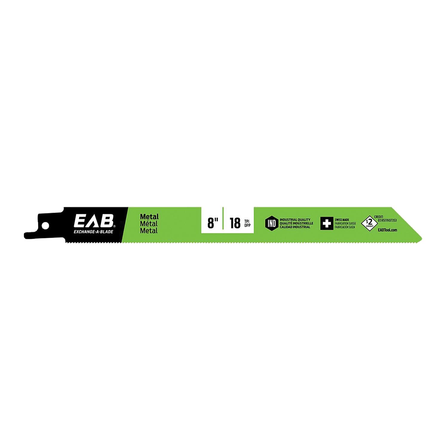 8"X18 Ind Metal Recip Blade