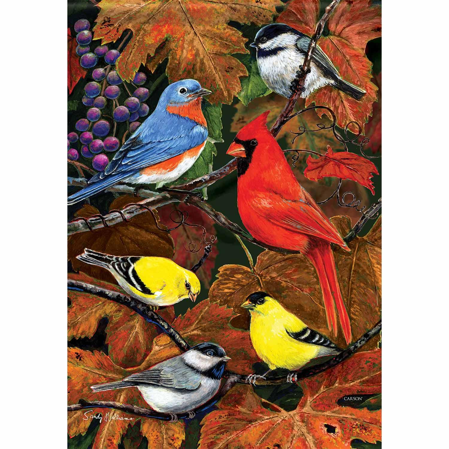 Fall Garden Flag Through The Grapevine