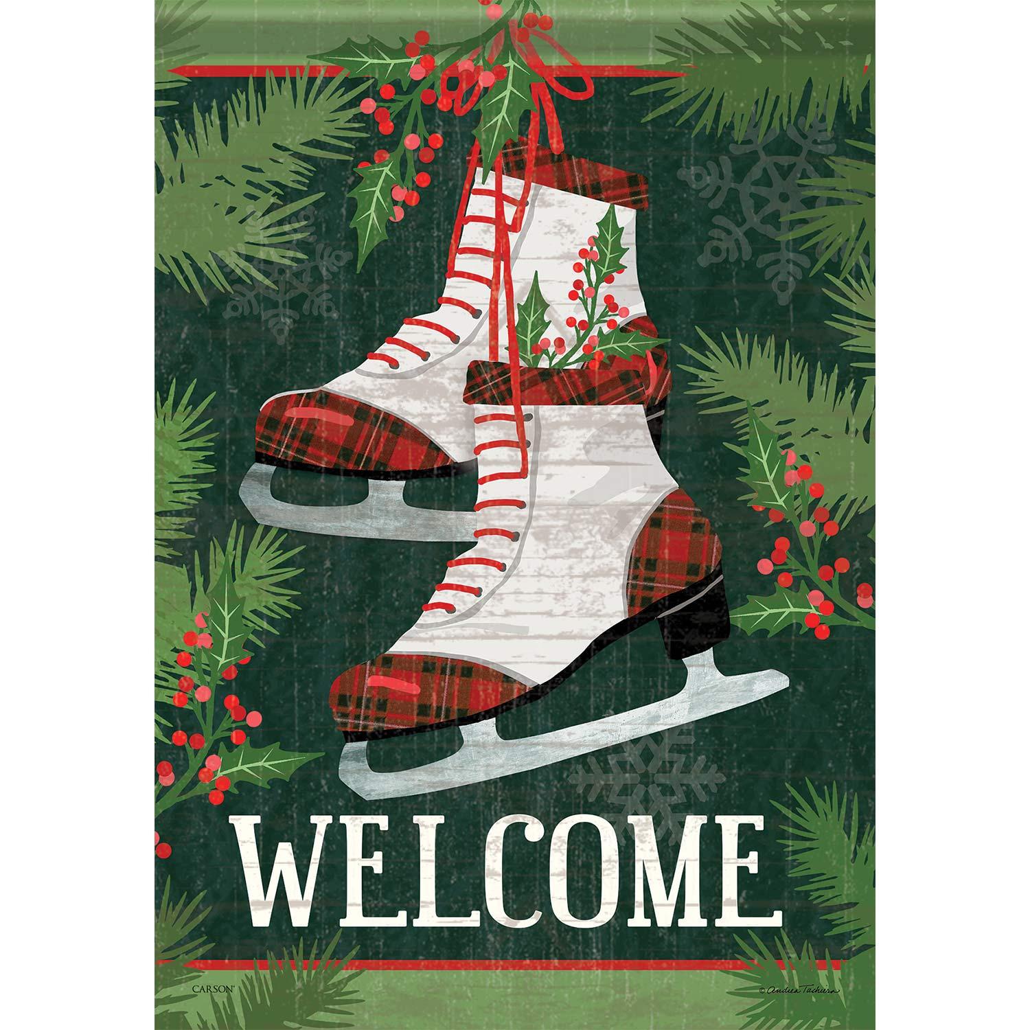 Drapeau Patins des fêtes, grand