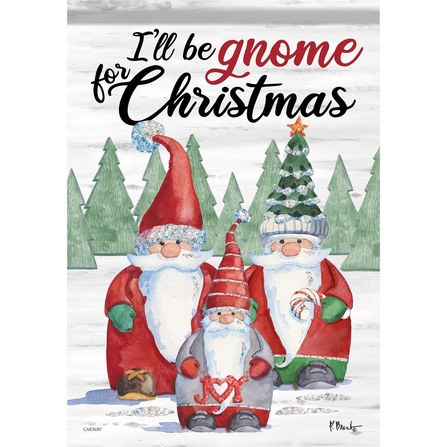 Drapeau Gnome à Noël, grand