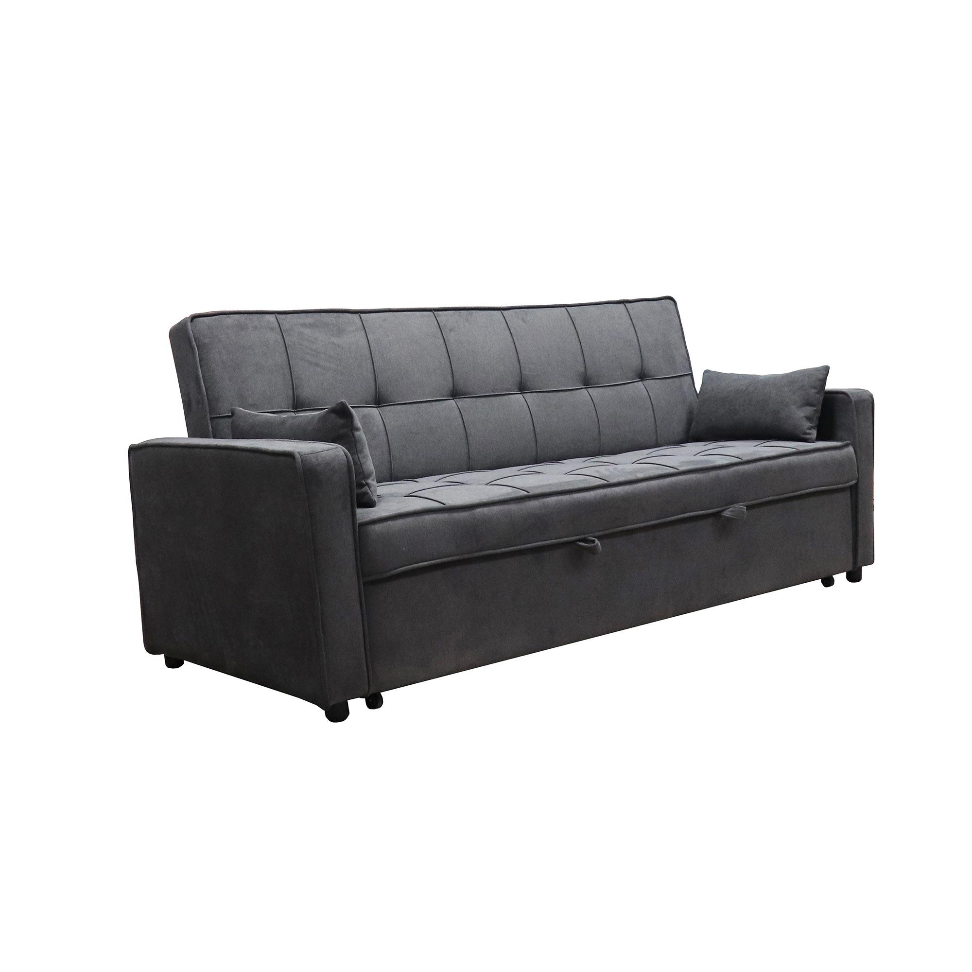 83" Padded Linen Colson Sleeper Sofa- Slate