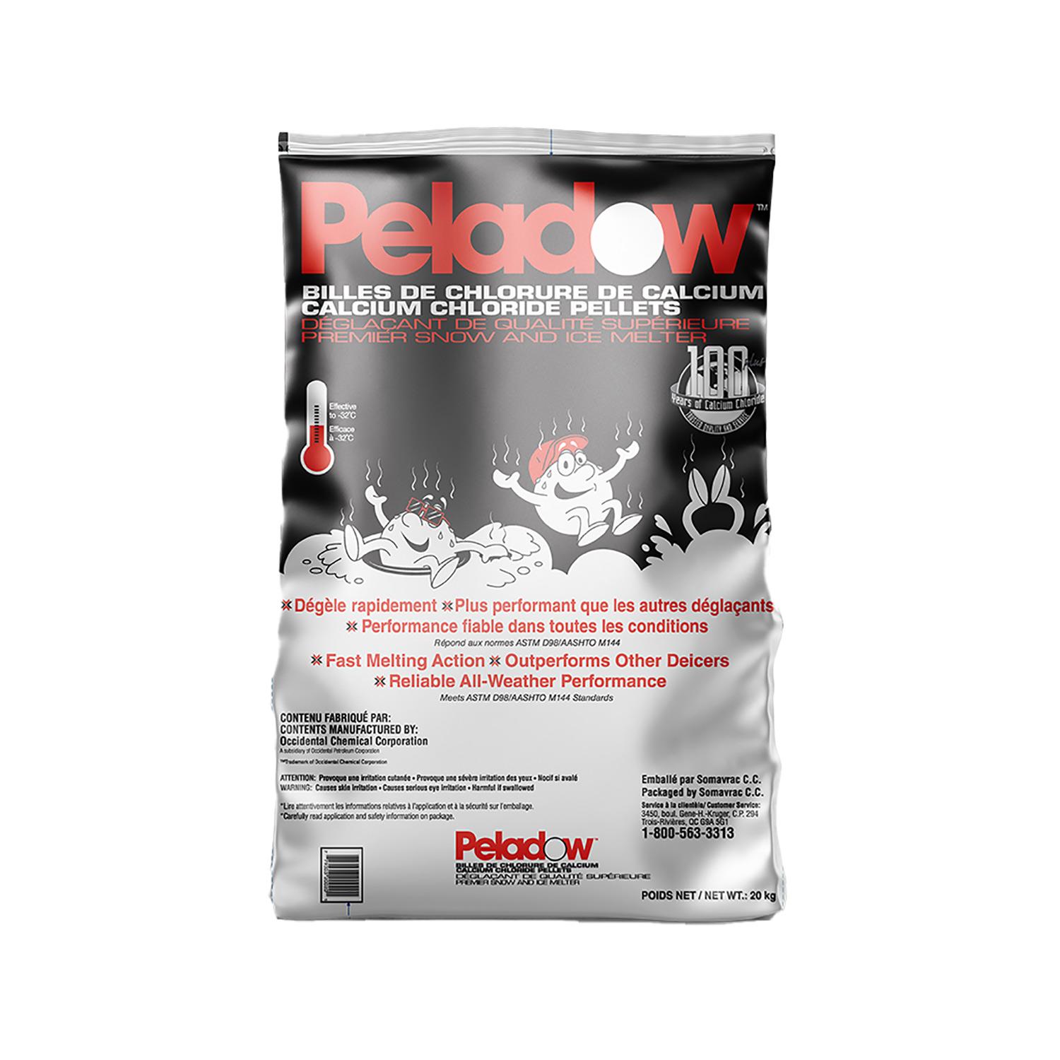 PELADOW - Ice Melter 20 kg bag calcium chloride pellets