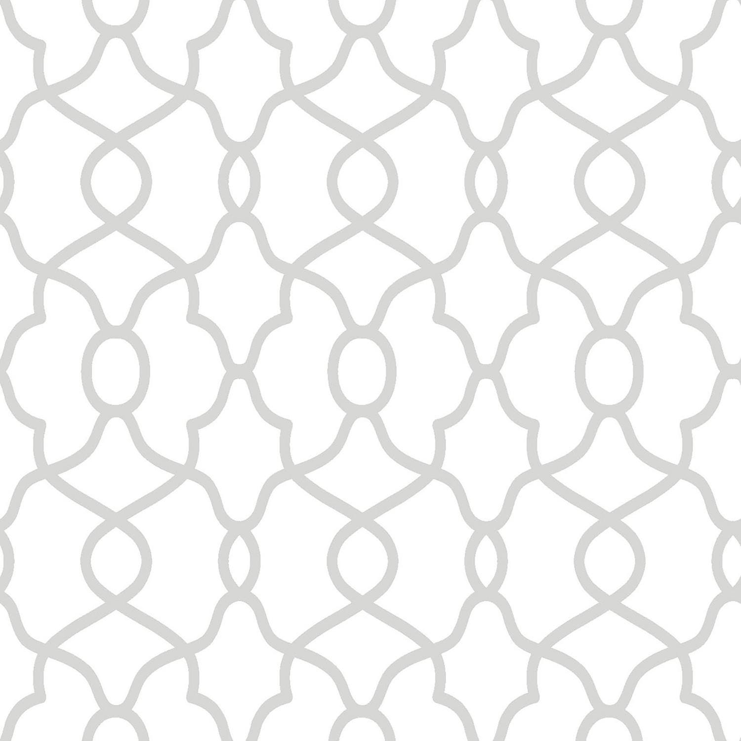 Papier peint autoadhésif Nuwallpaper Clearly Cool, argent