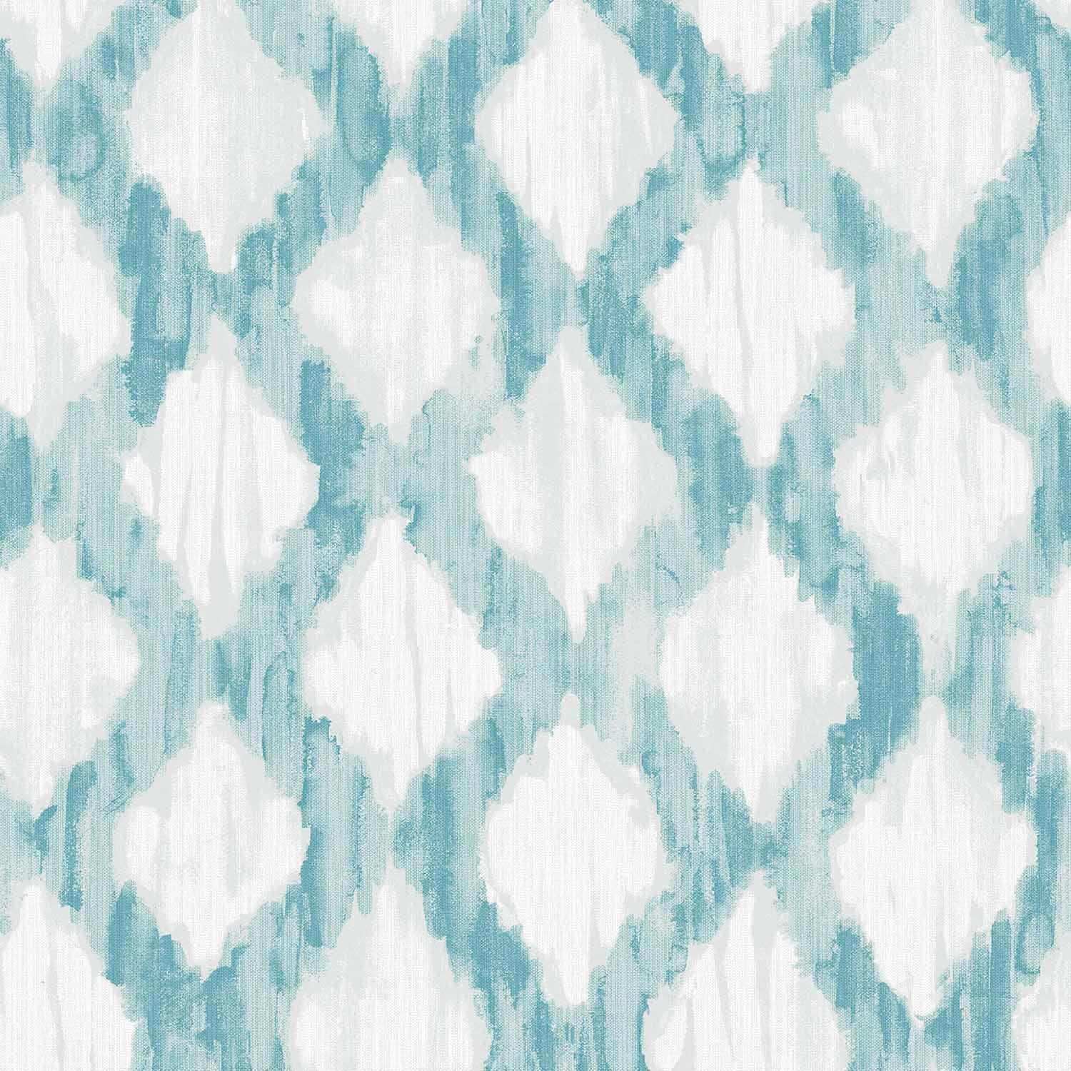 Papier autoadhésif Nuwallpaper Treillis flottants sarcelle