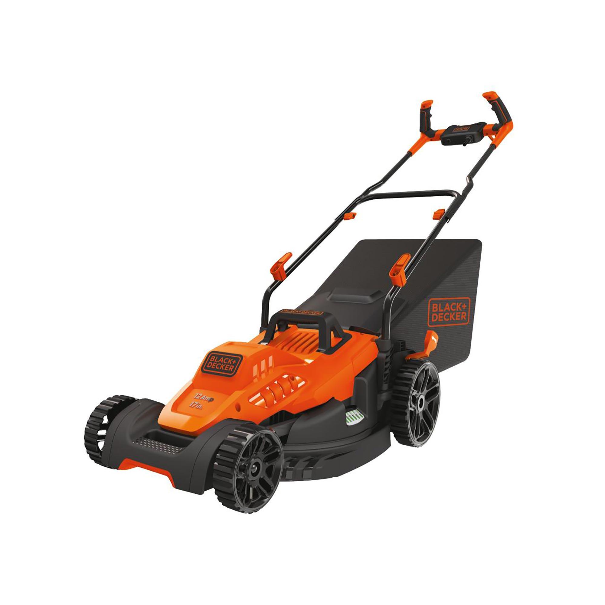 Black + Decker 12 A, 17" Corded Mower with Bike Handle