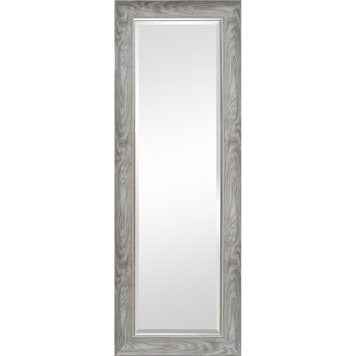 Miroir pleine grandeur plus mince 24 x 70 po bois gris