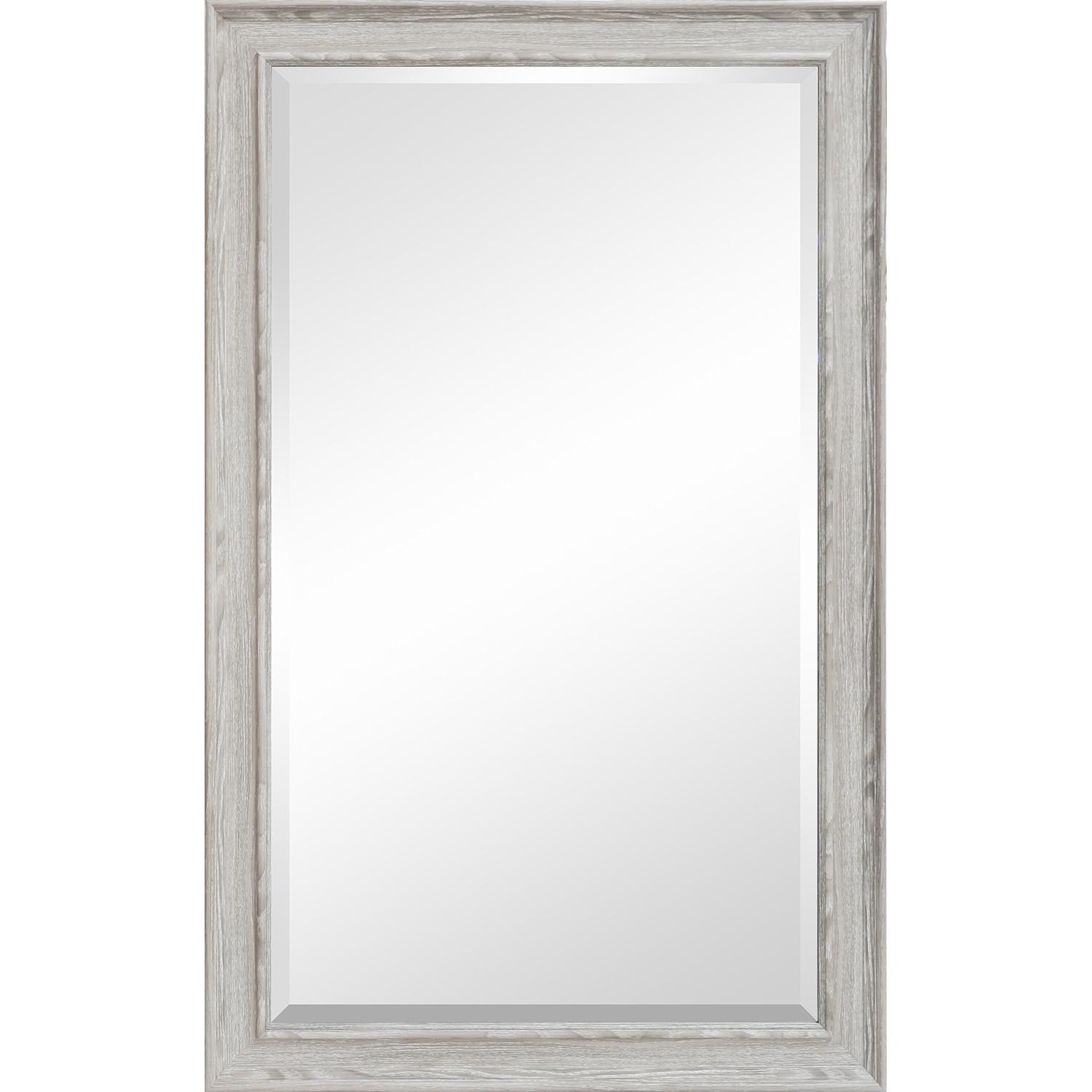 Miroir mural 30 x 48 po bois gris