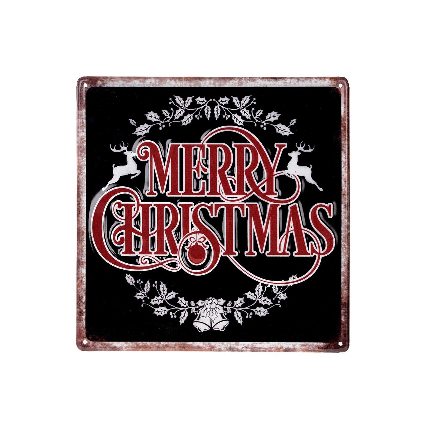 12" x 12" Merry Christmas Plaque