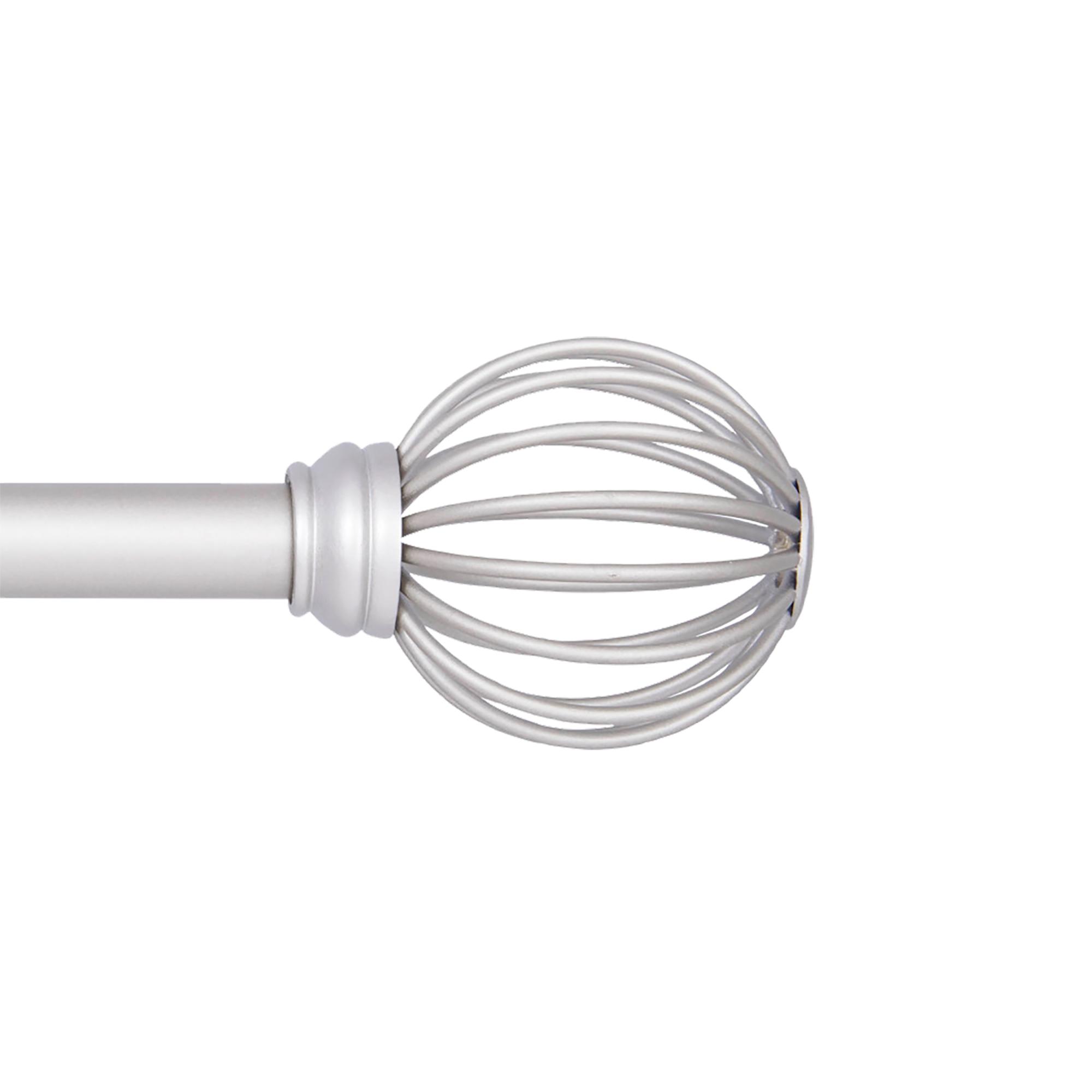 5/8" - 48" - 84" Brushed Nickel Jax Cafe Rod