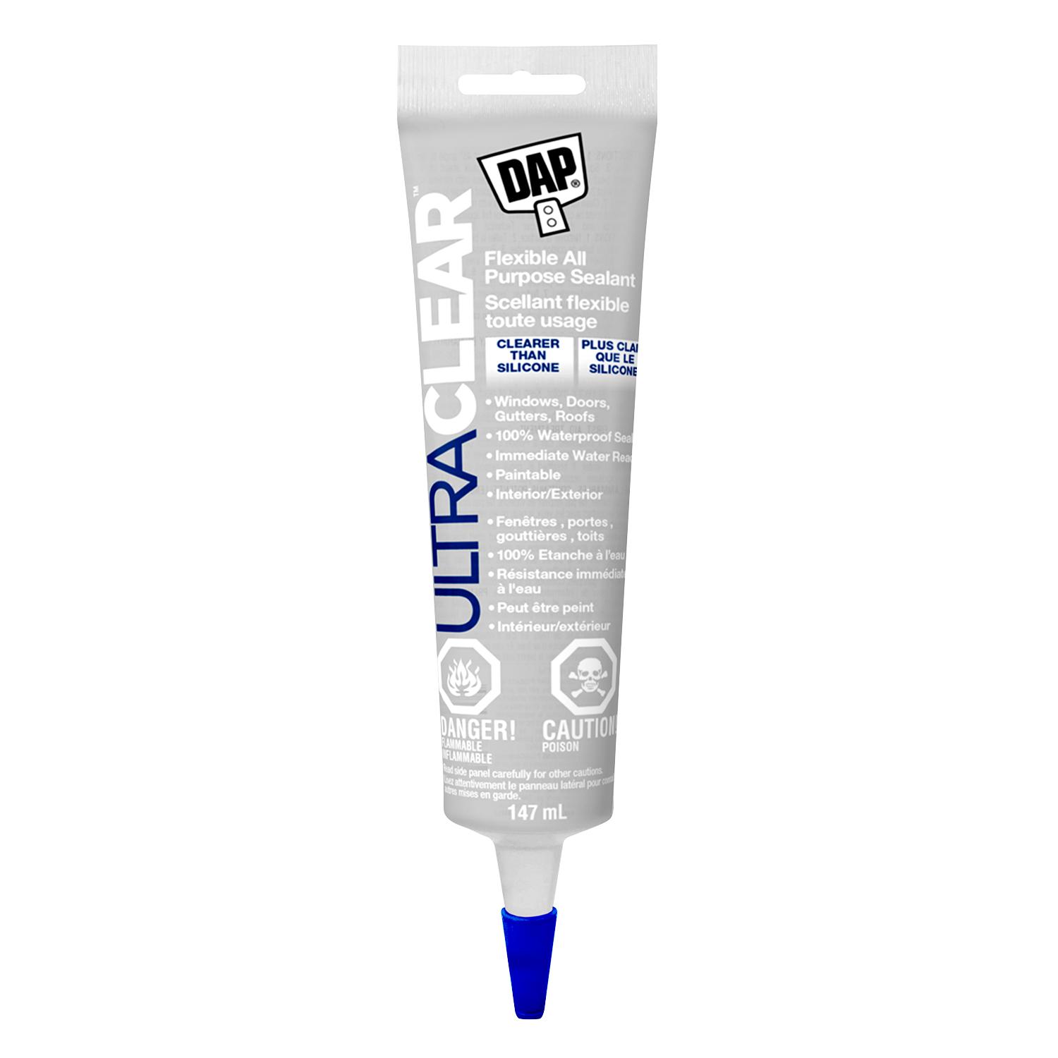 Scellant tout usage élastomère souple Ultra DAP 162 clair