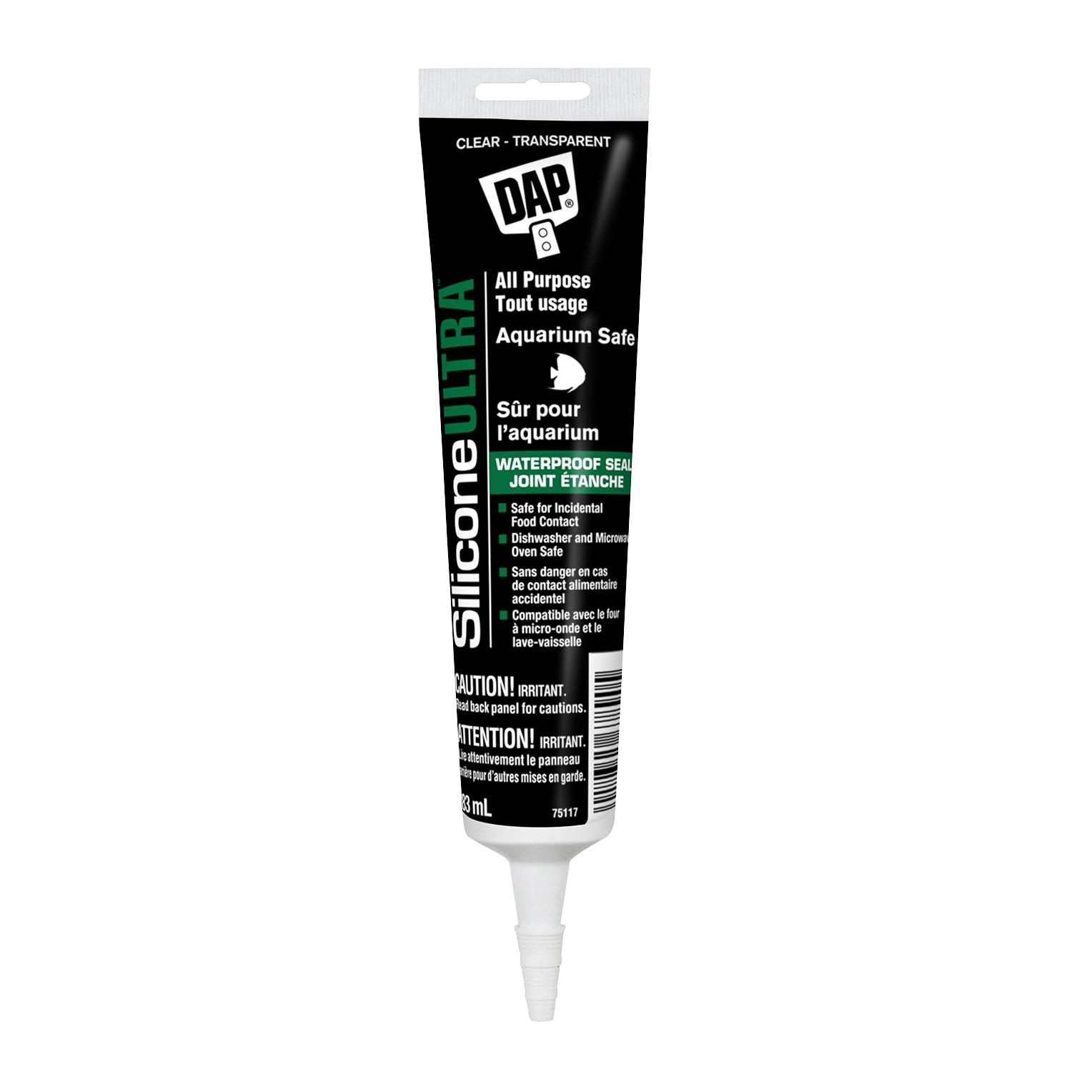 Scellant tout usage en silicone sûr aquarium 82 ml clair
