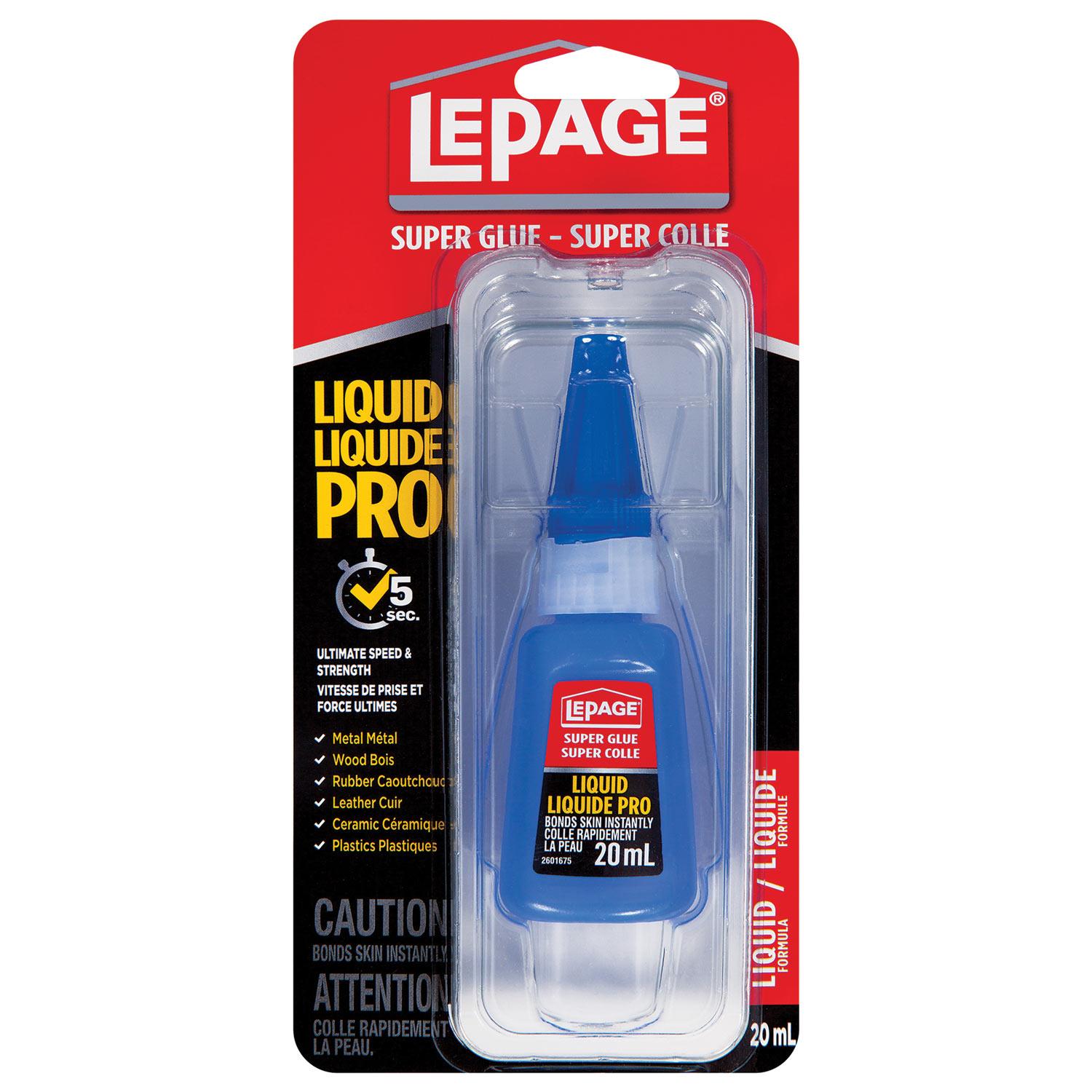 Adhésif liquide super colle Pro LePage 20 ml
