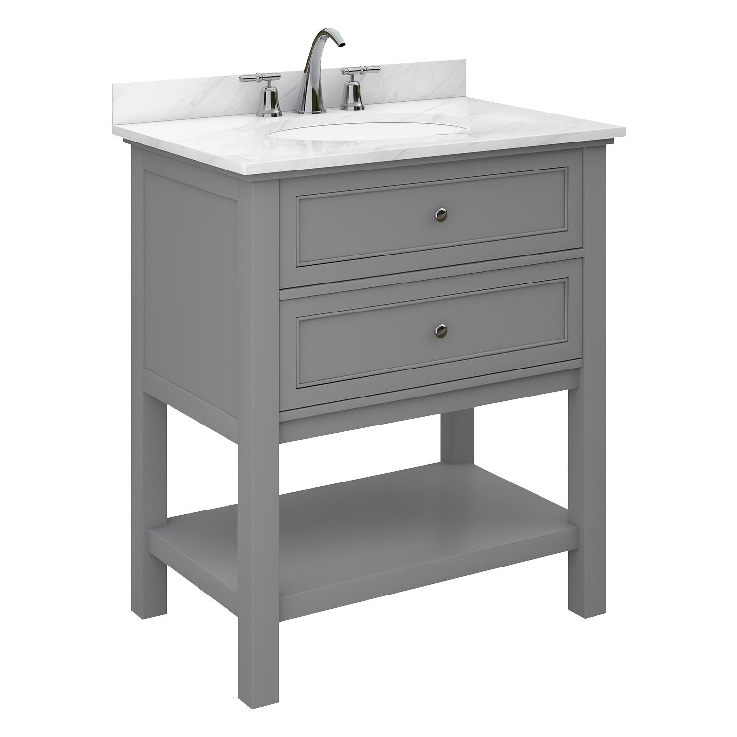 Vanité Oxford 24 po gris