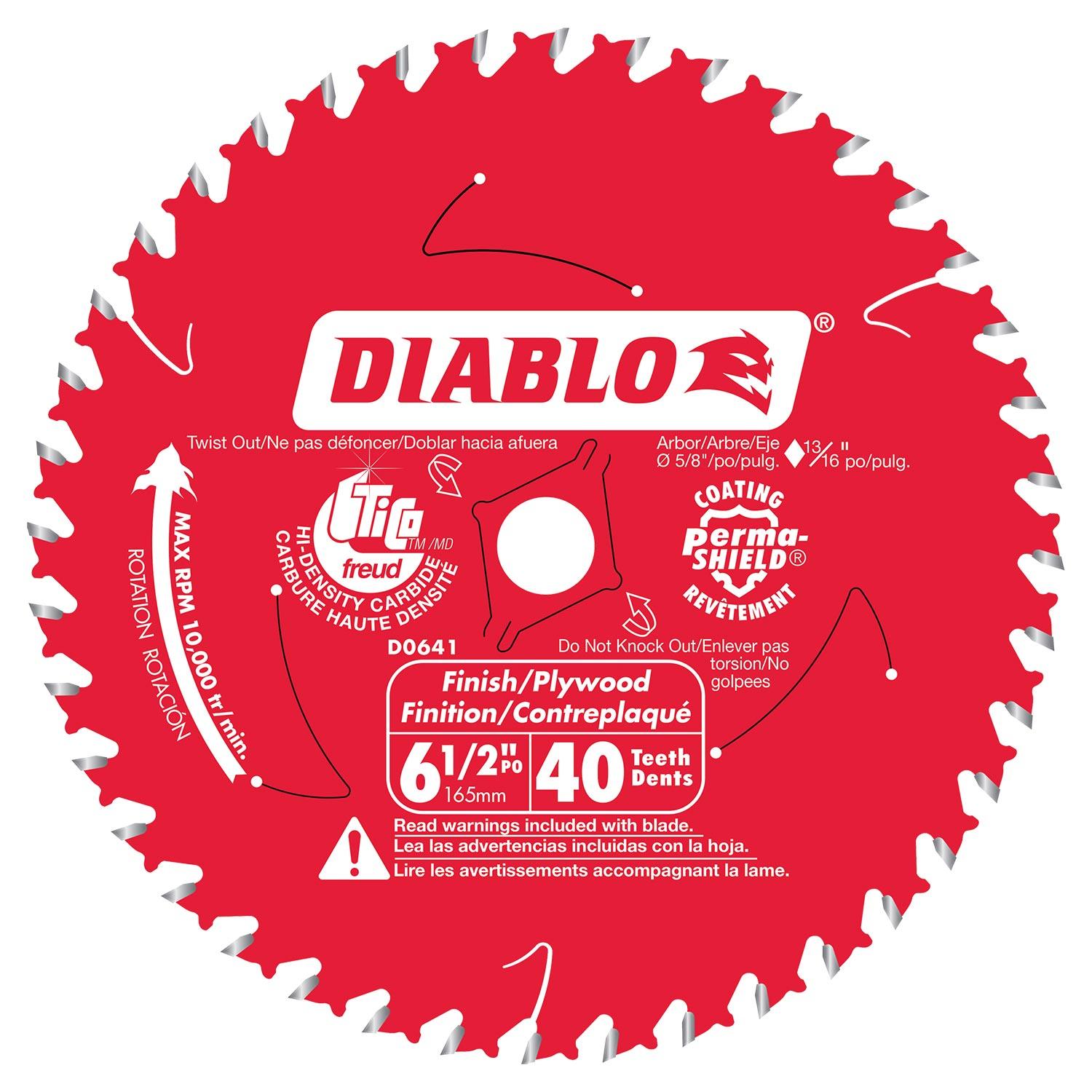 6-1/2" x 40T Finish Plywood Blade