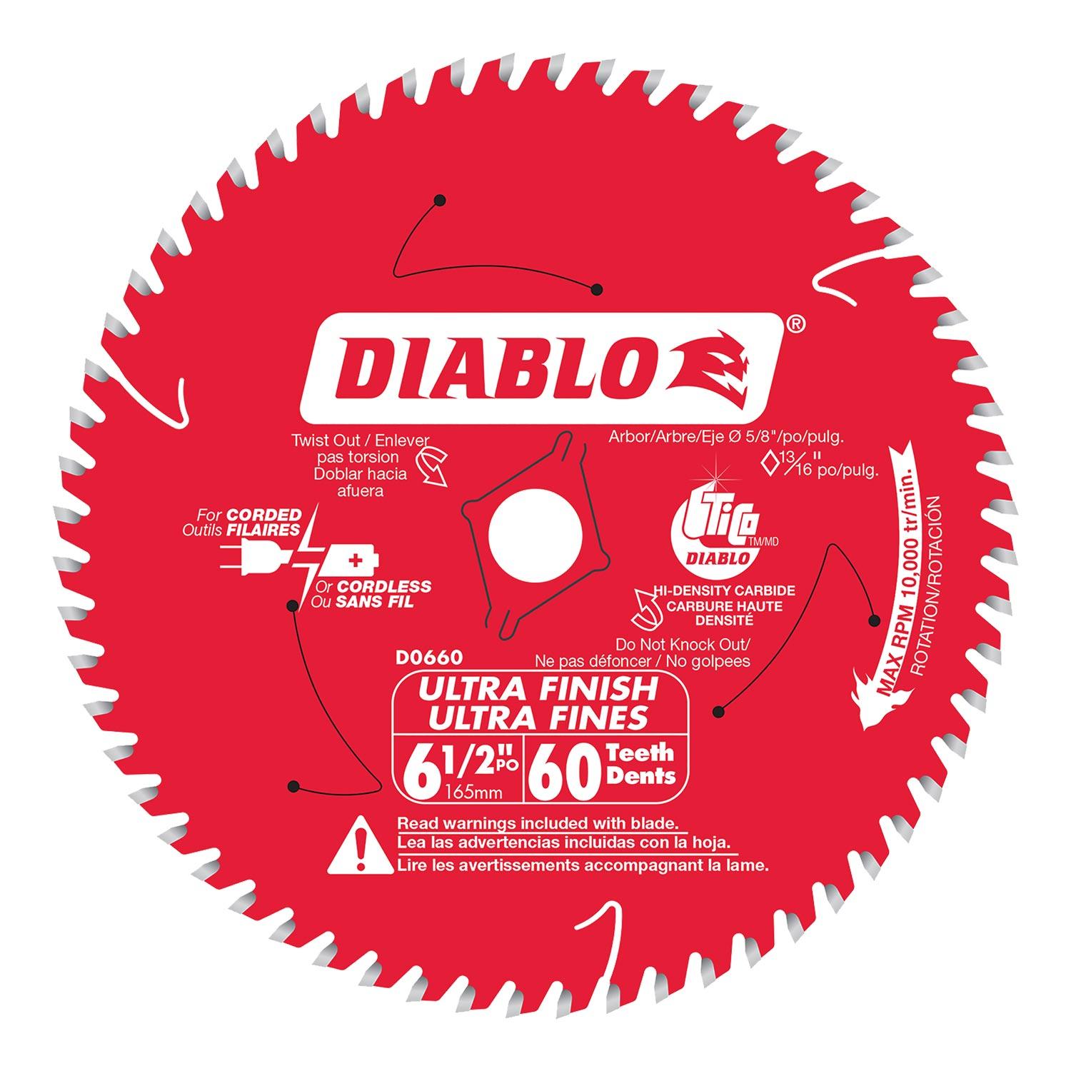 6-1/2" x 60T Fine Finish Blade