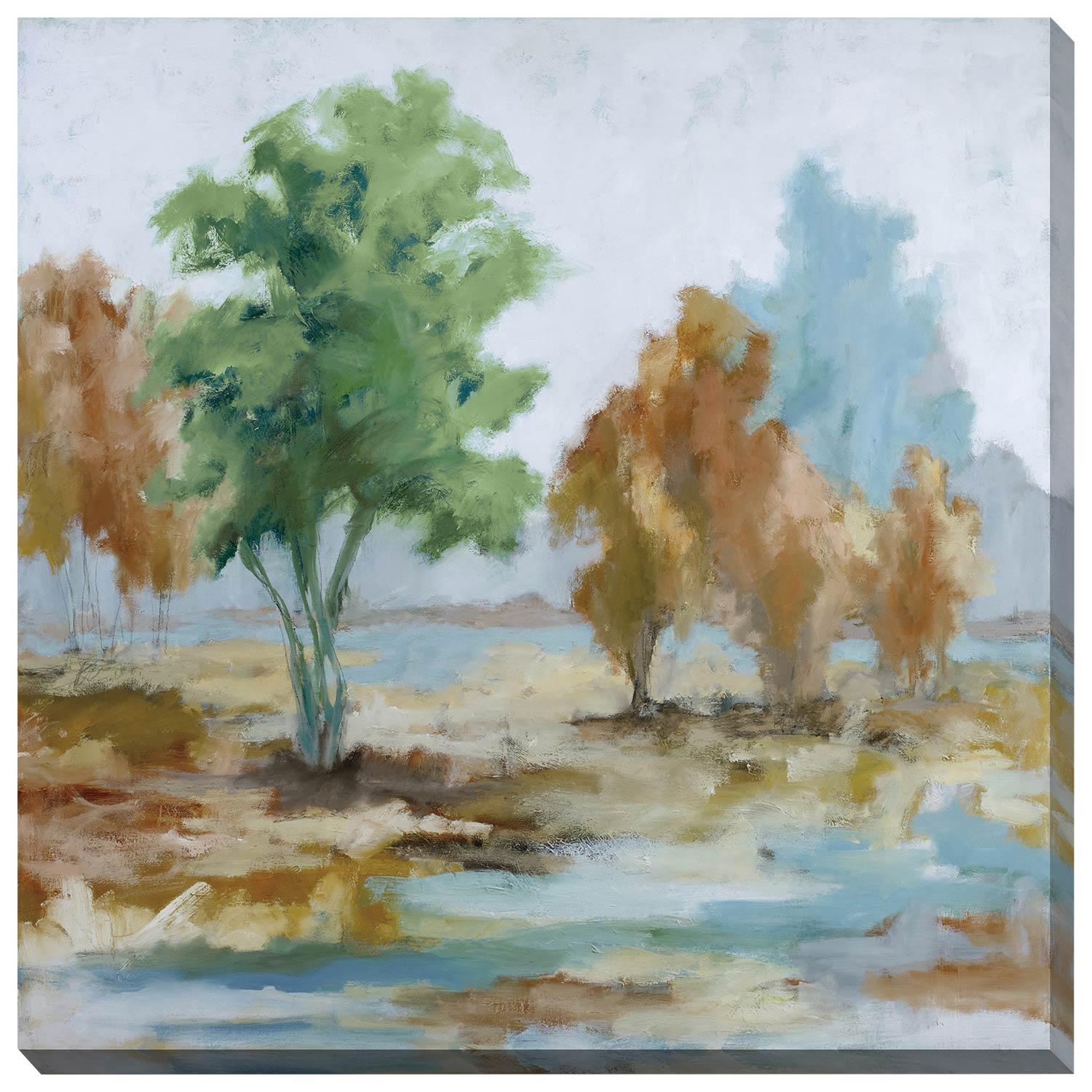 Toile Champs inondés 24 x 24 po