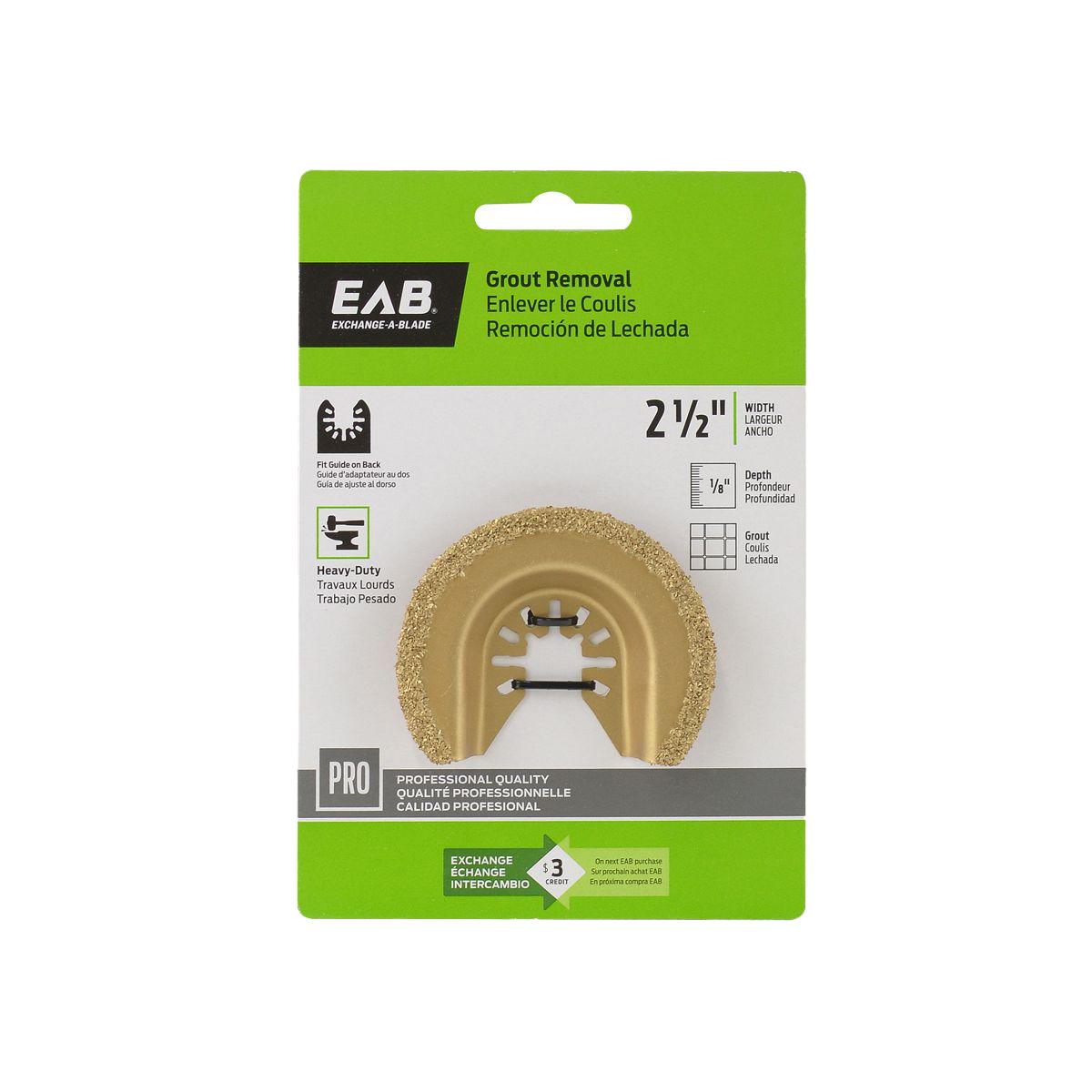 Accessoire oscillant pro à retrait coulis 2 1/2 po à échange