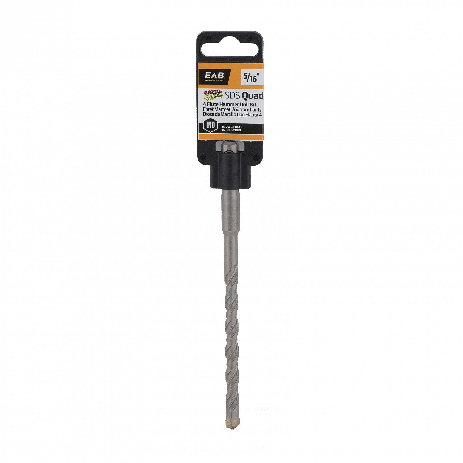 5/16 x 6 "SDS Quad RazorBack Industrial Drill Bit - Exchange