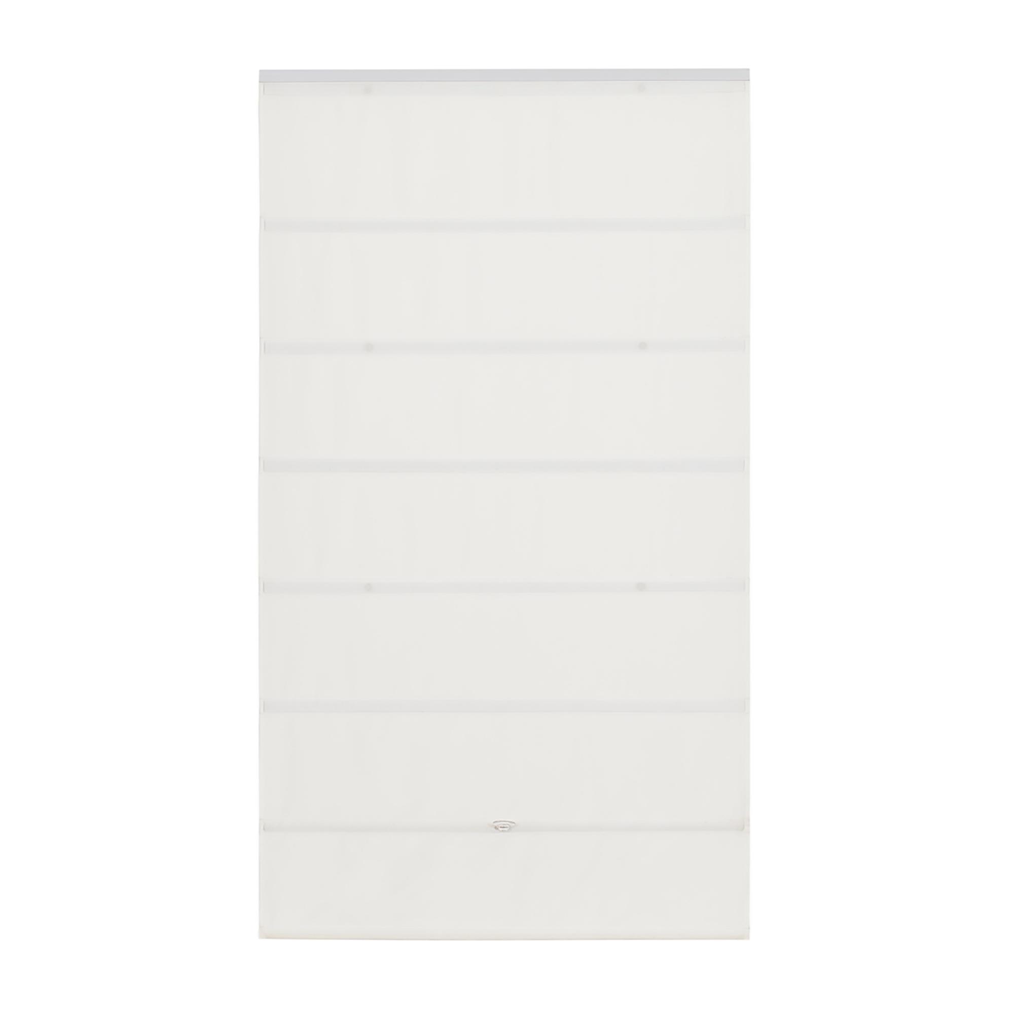 Toile romaine magnétique sans cordon 31 x 64 po blanc