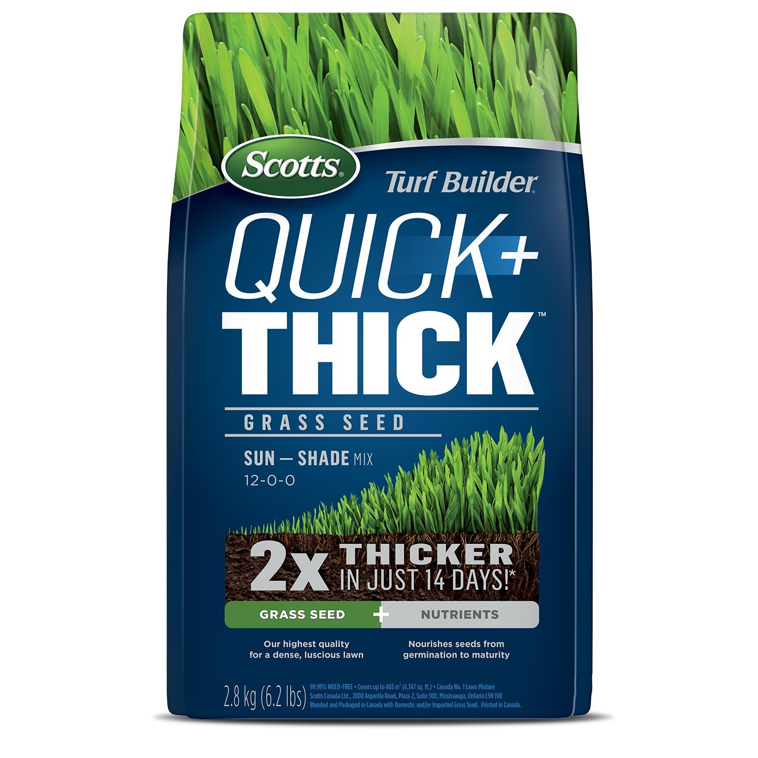 Semence soleil/ombre Scotts Turf Builder Quick+Thick 2,8 kg