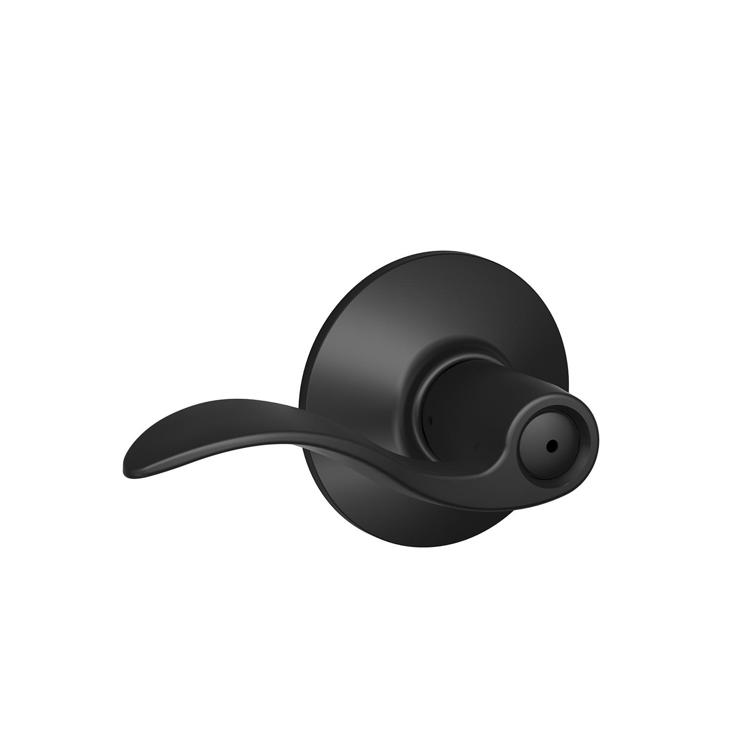 Poignée décorative à levier à verrou, noir mat
