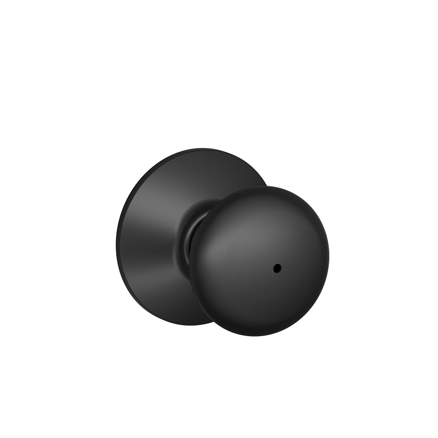 Plymouth Privacy Knob-Matte Black