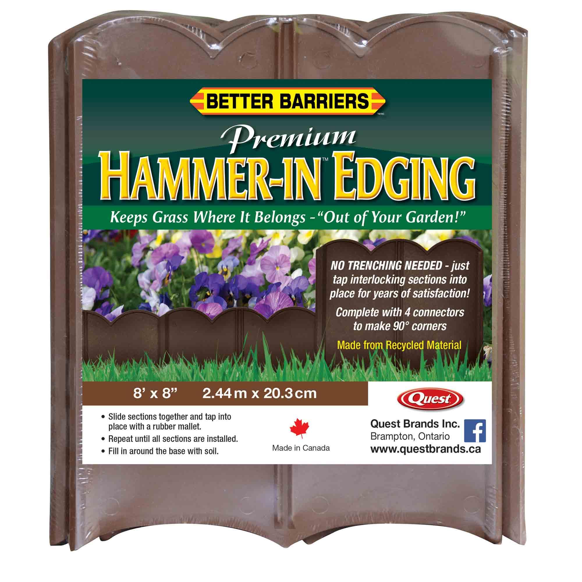 Brown Premium Hammer-In Edging