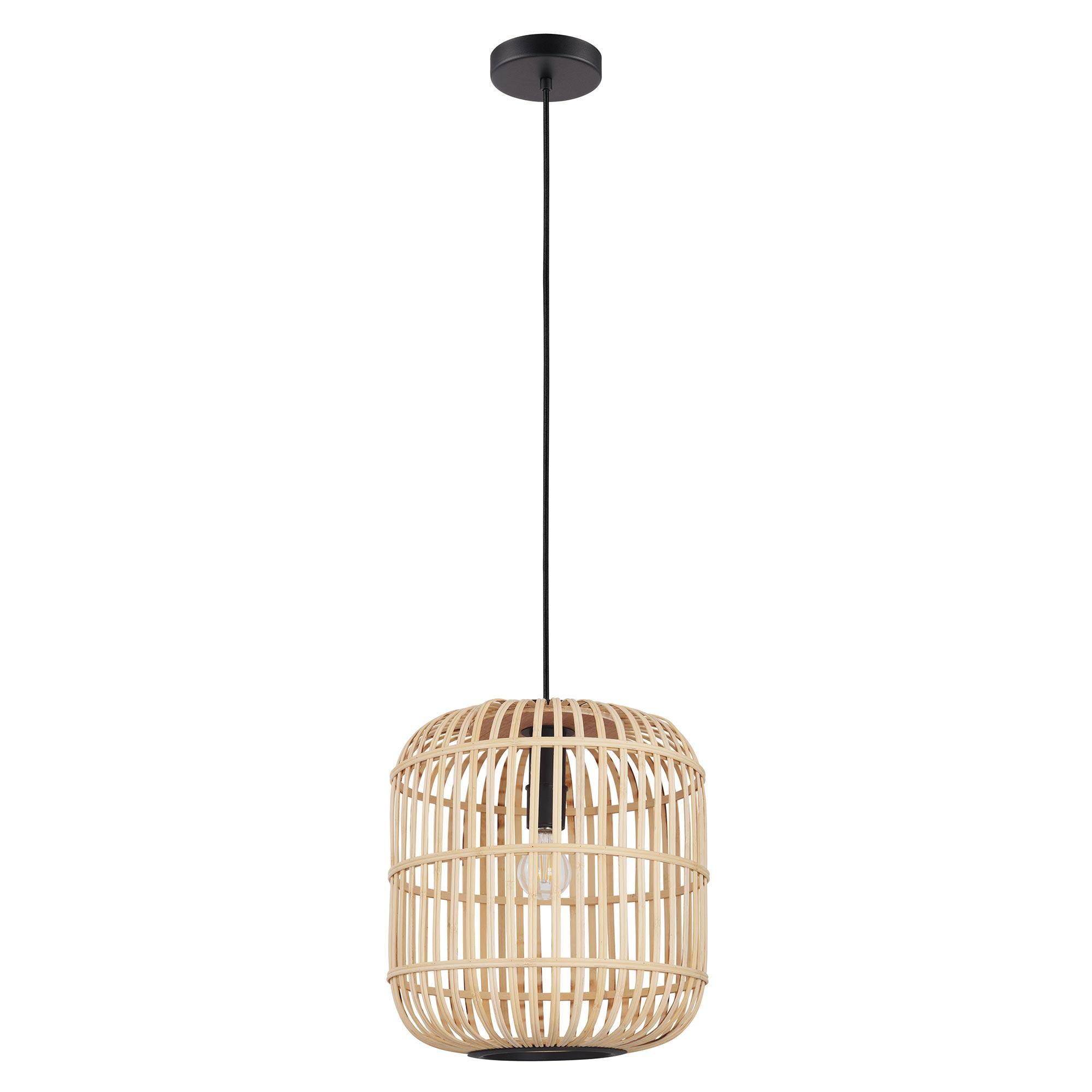 Bordesley 14" Natural Wood Pendant