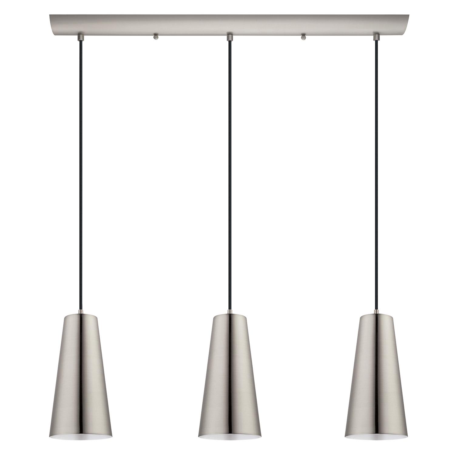 Pratella 29" 3-Light Satin Nickel Pendant