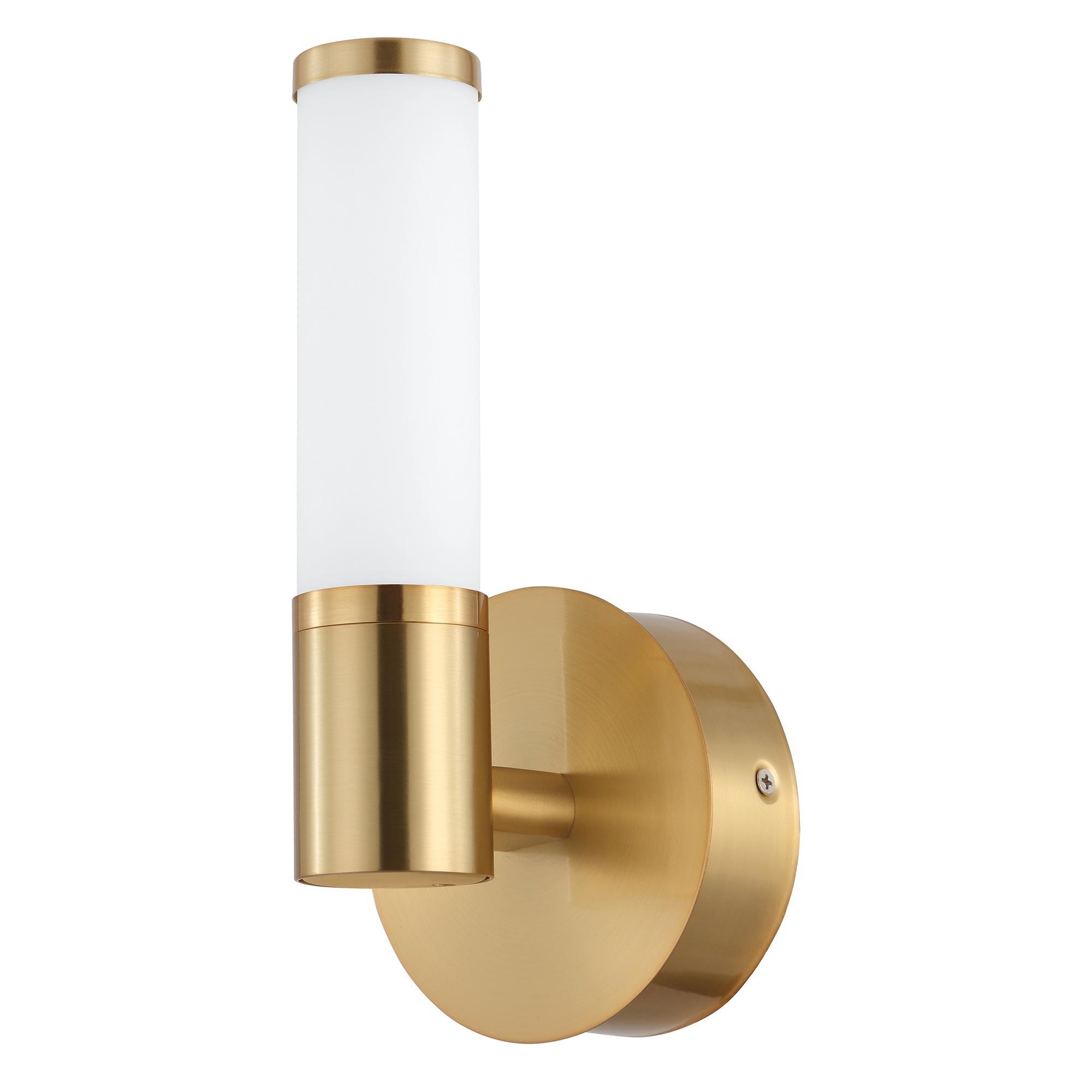 Luminaire de meuble-lavabo à 1 DEL Palmera, fini or brossé