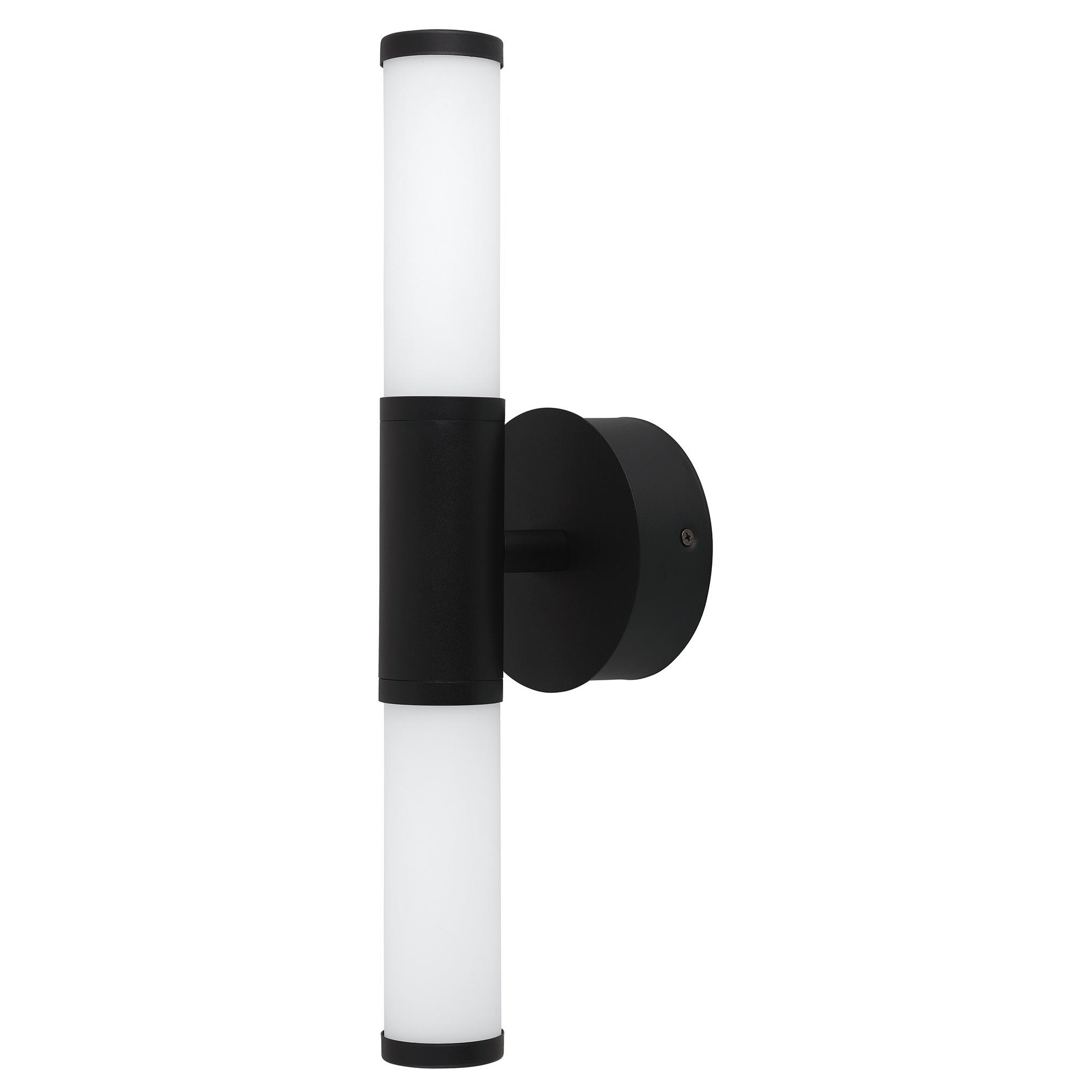 Palmera LED 2-Light Black Wall Fixture