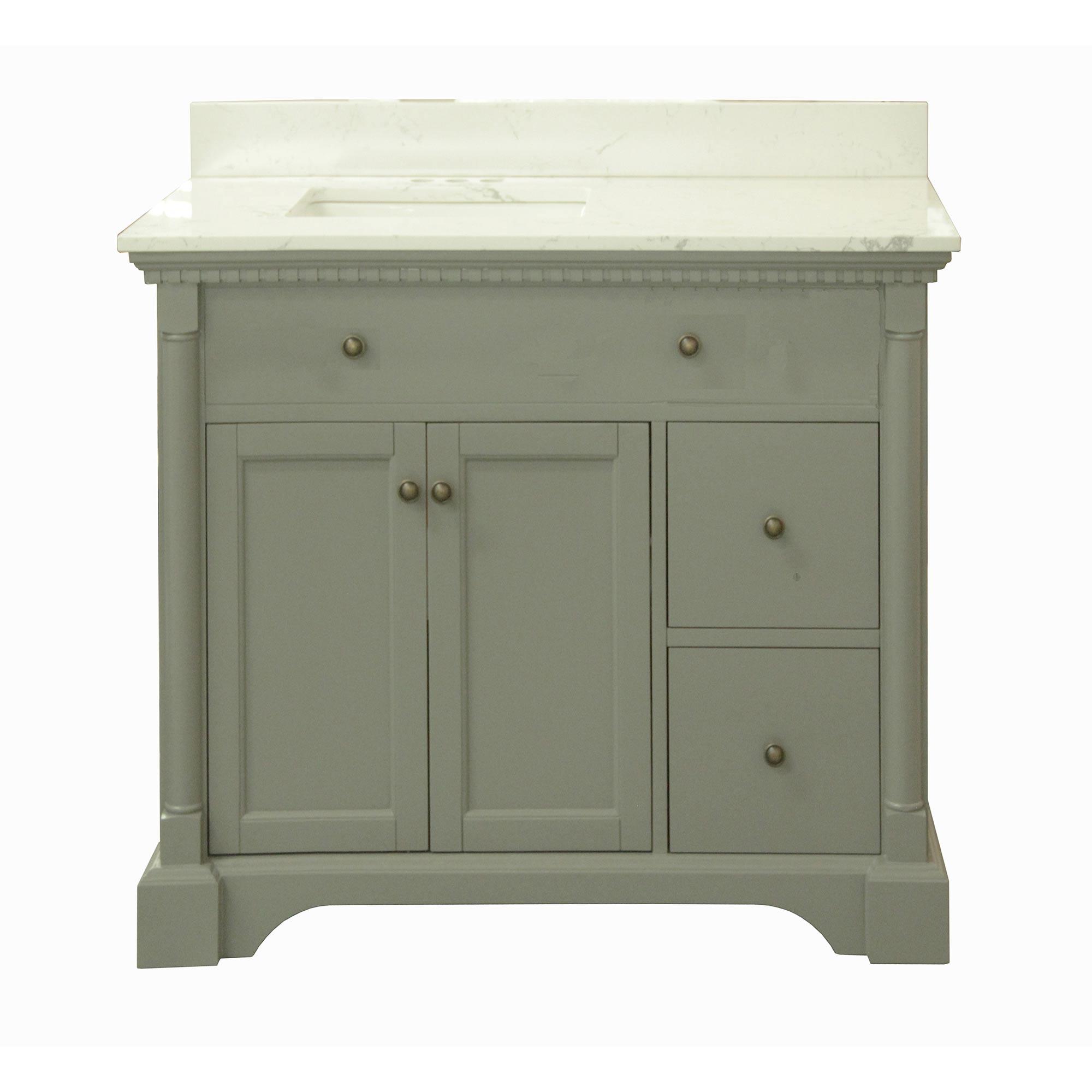 36" Grey Painted Vanity