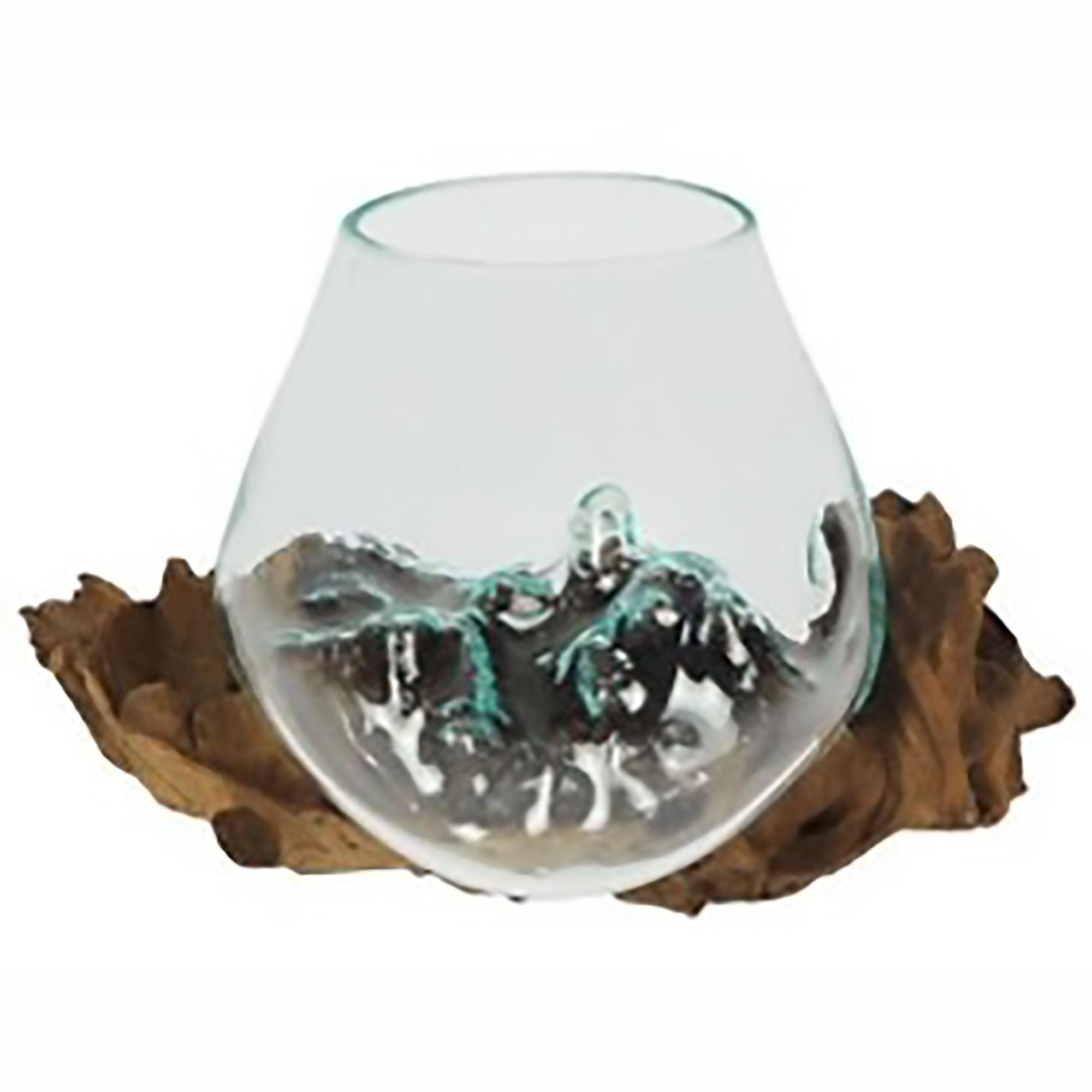 Blown Glass on Gamal wood
