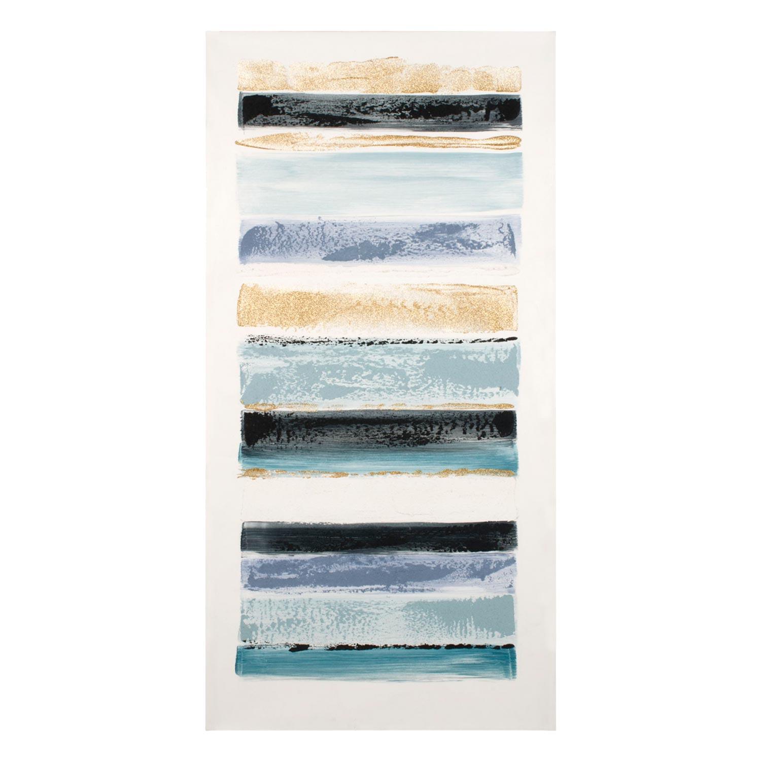 Blue Abstract Canvas Art