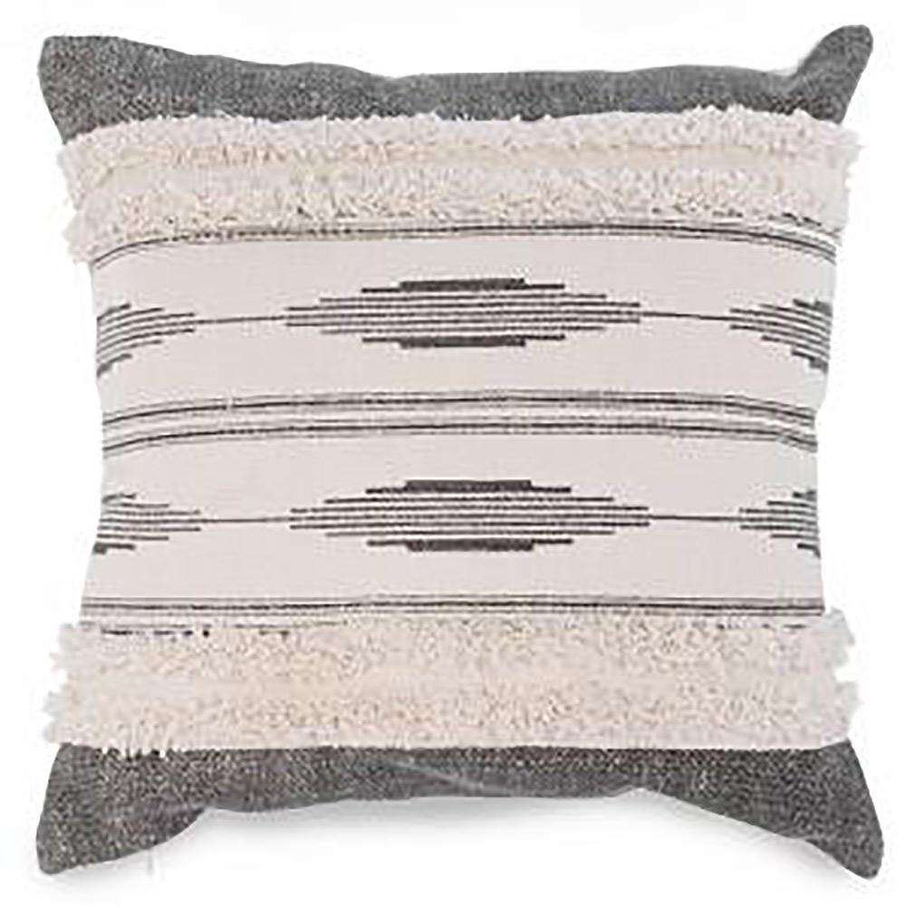 Grey & Natural Aztec Cushion