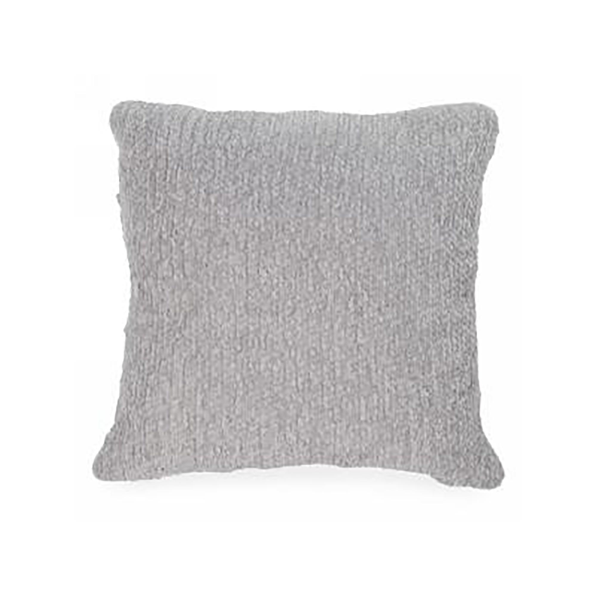 Light Grey Weave Knit Cushion