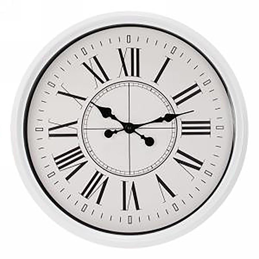 White Edge Clock - Large Roman Numerals