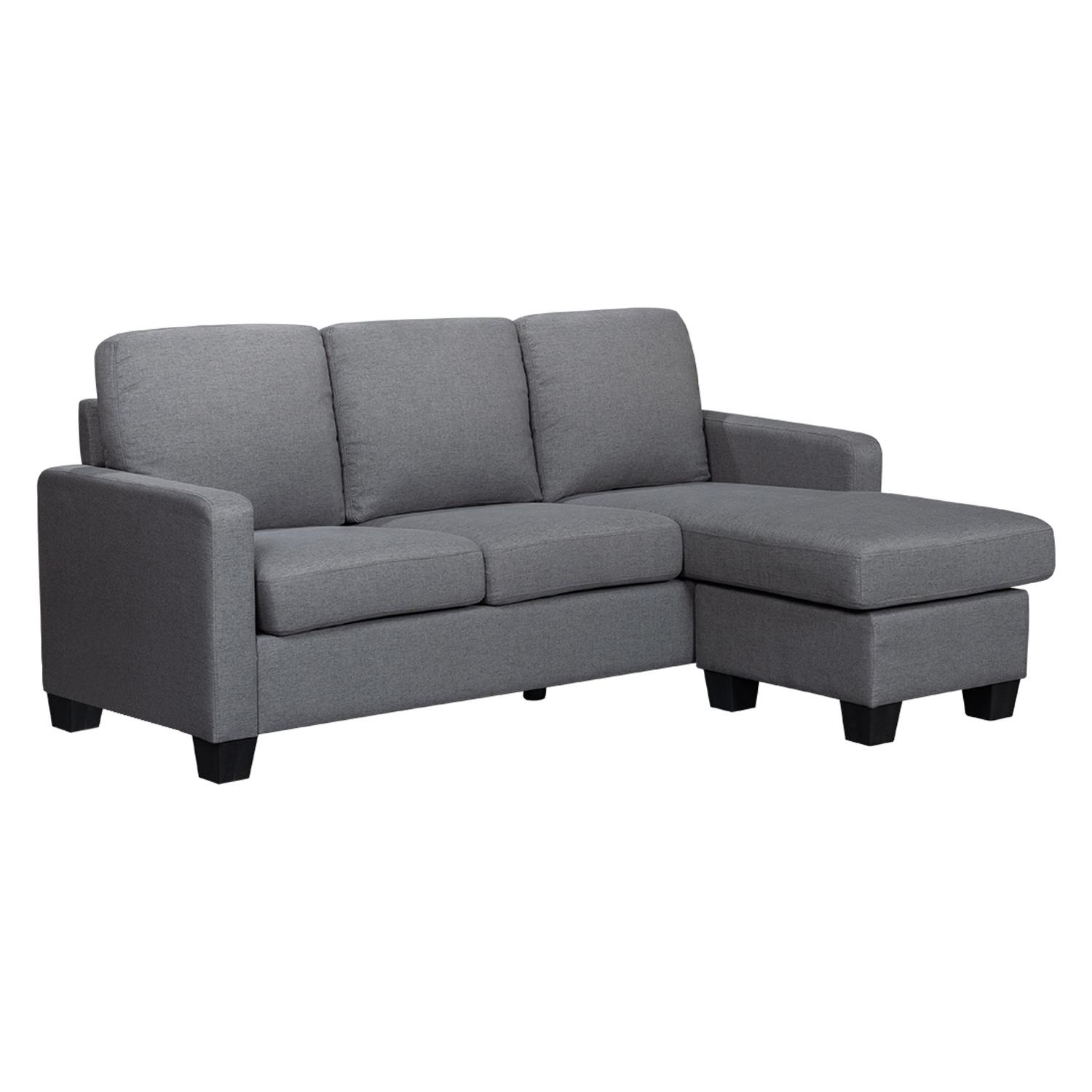 Canapé Aiden gris de 73 po avec chaise longue