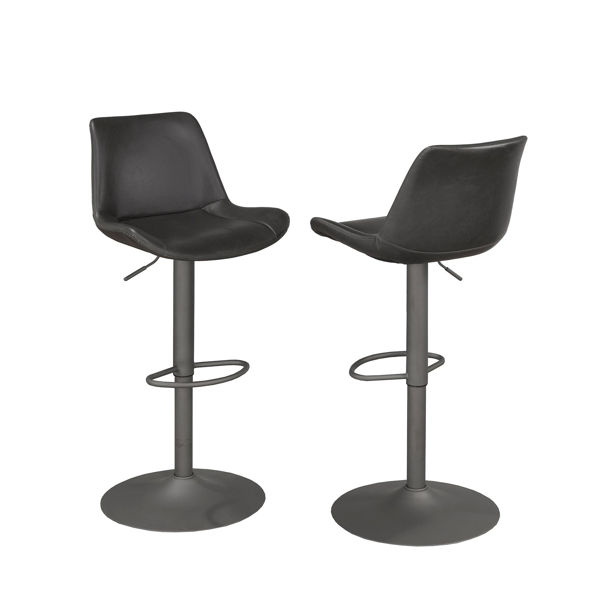 Tabourets de bar en cuir