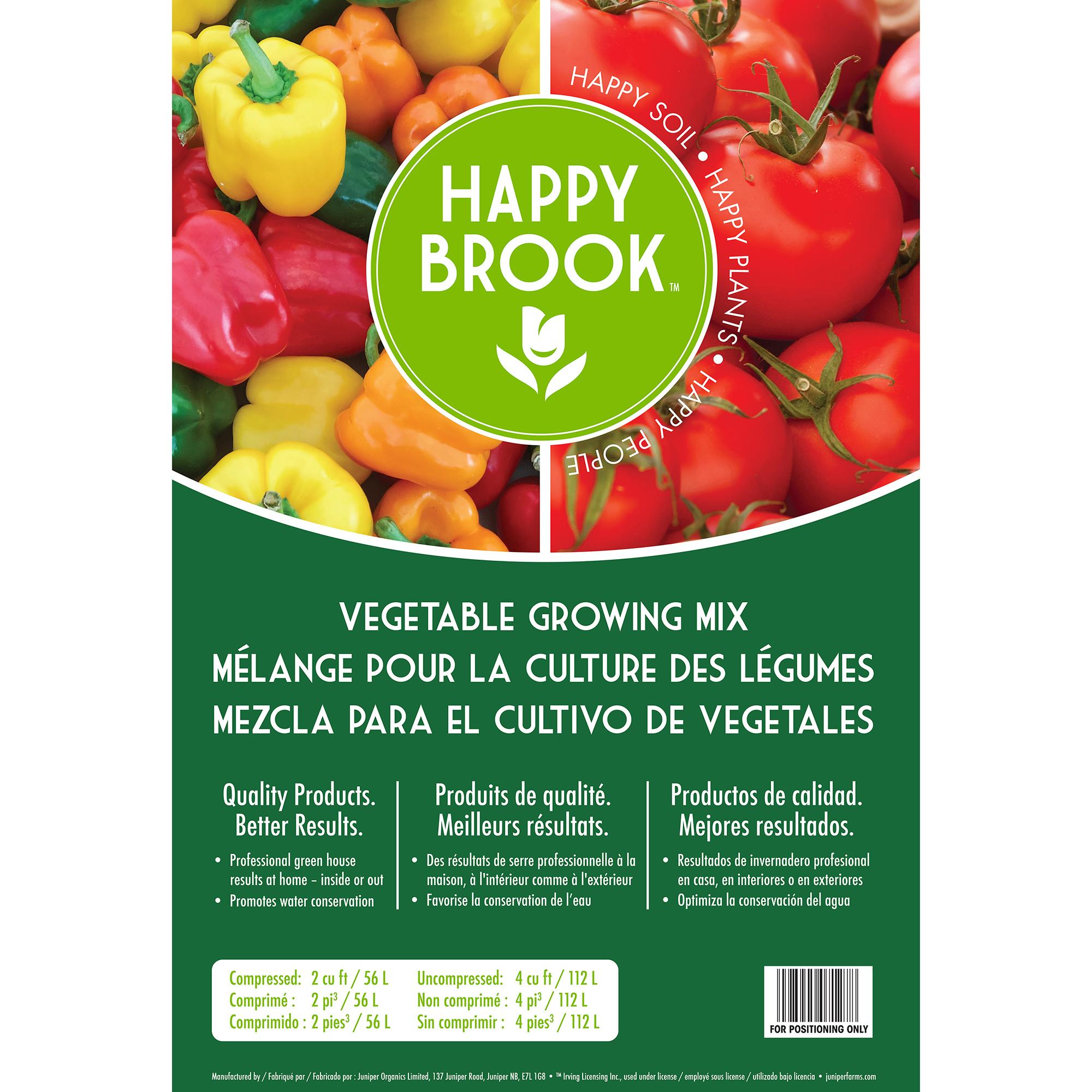 Mélange pour la culture des légumes Happy Brook 2 pi³
