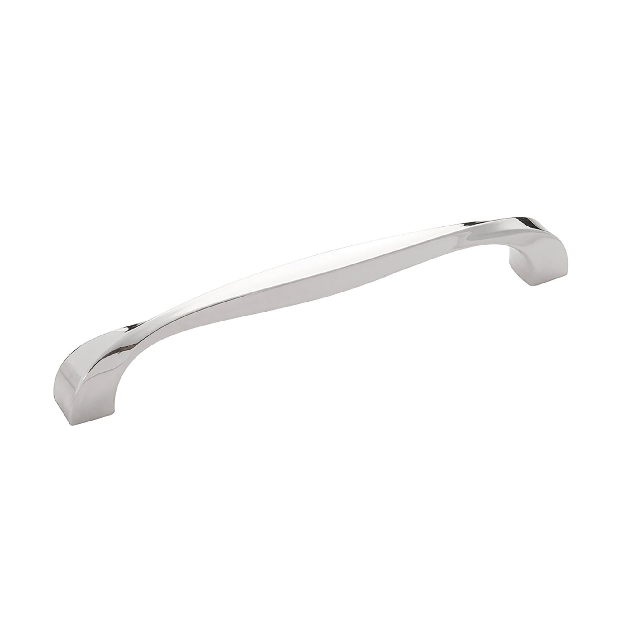 Poignée en nickel poli Twist 160 mm